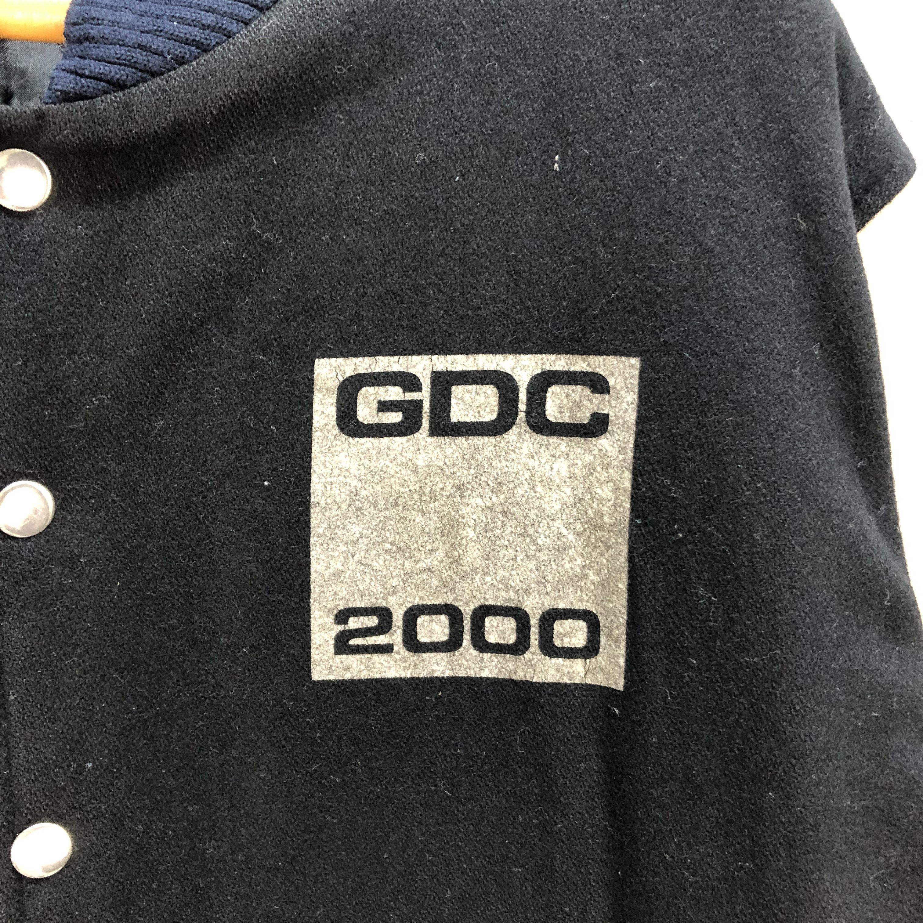 Japanese Brand TRASHED🔥 GDC 2000 WOOL LEATHER VARSITY JACKET #7252-121 Size US M / EU 48-50 / 2 - 7 Thumbnail