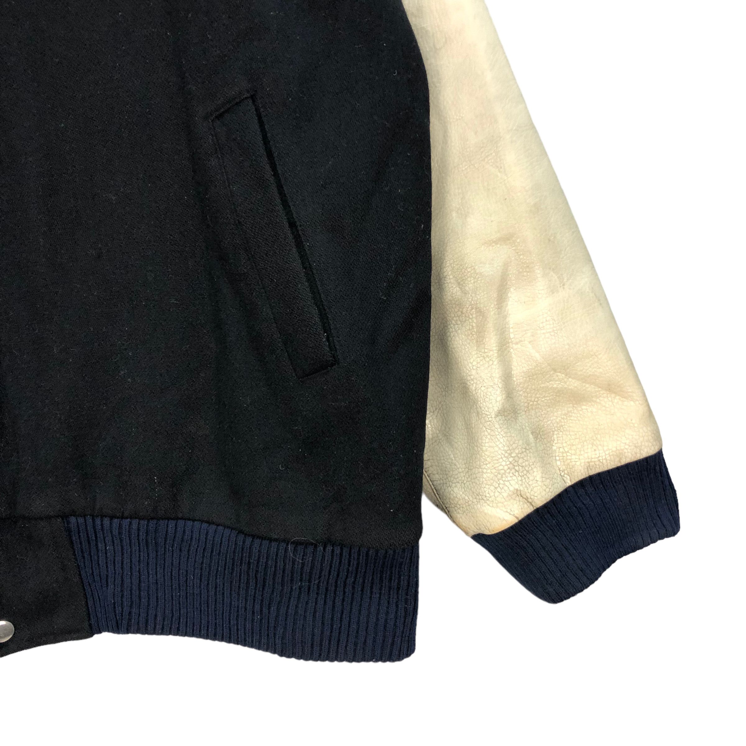 Japanese Brand TRASHED🔥 GDC 2000 WOOL LEATHER VARSITY JACKET #7252-121 Size US M / EU 48-50 / 2 - 12 Thumbnail