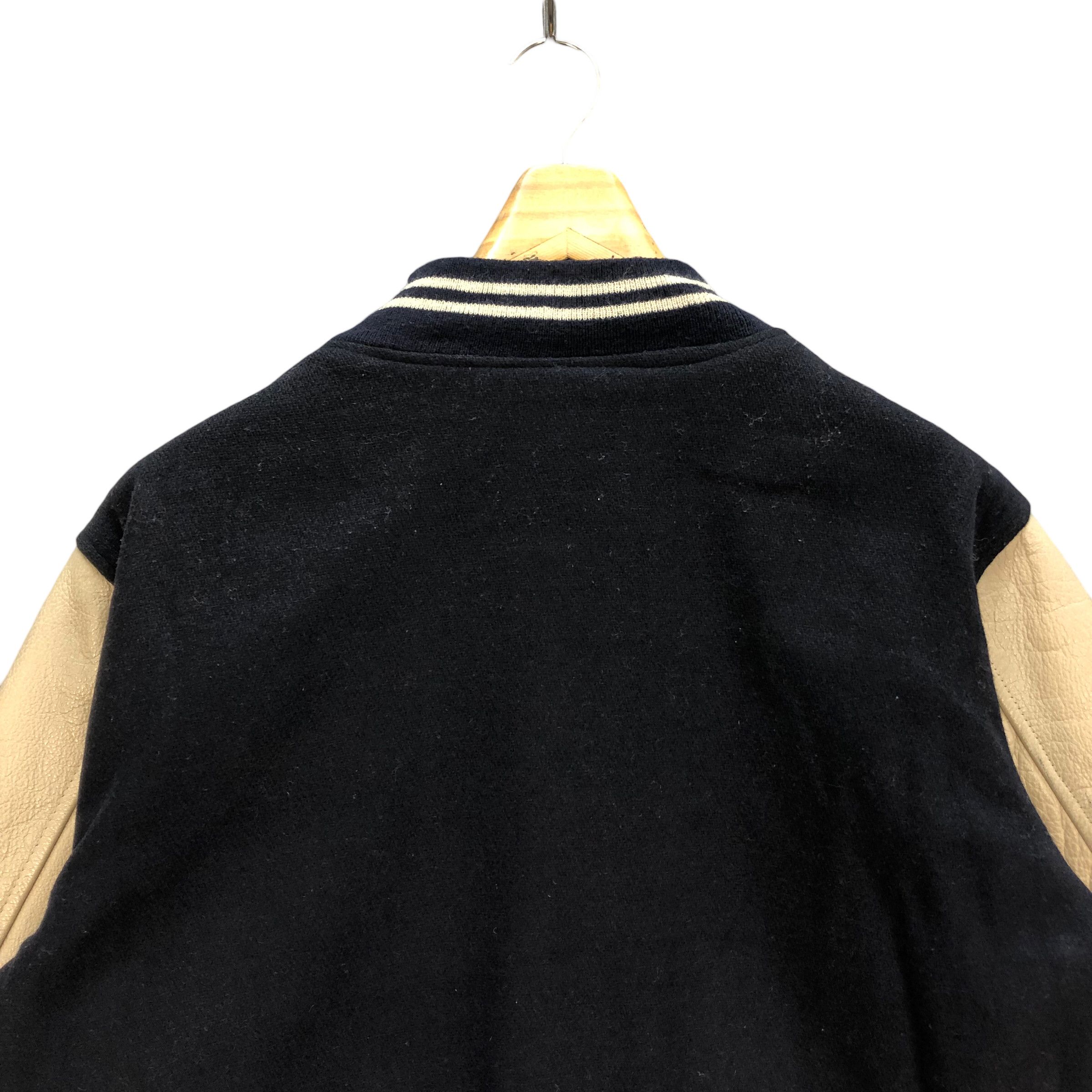 Vintage 90s BARCEDOS CAPITAL M WOOL LEATHER VARSITY JACKET #7254-122 Size US L / EU 52-54 / 3 - 15 Thumbnail