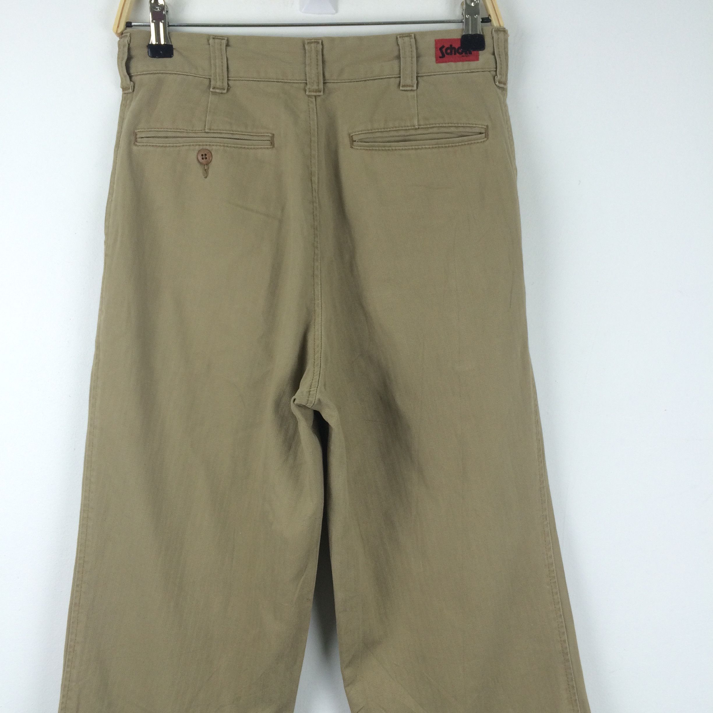 Schott X182 VTG SCHOTT BROS COMBAT TROUSERS HERRINGBONE TWILL Size US 30 / EU 46 - 5 Thumbnail