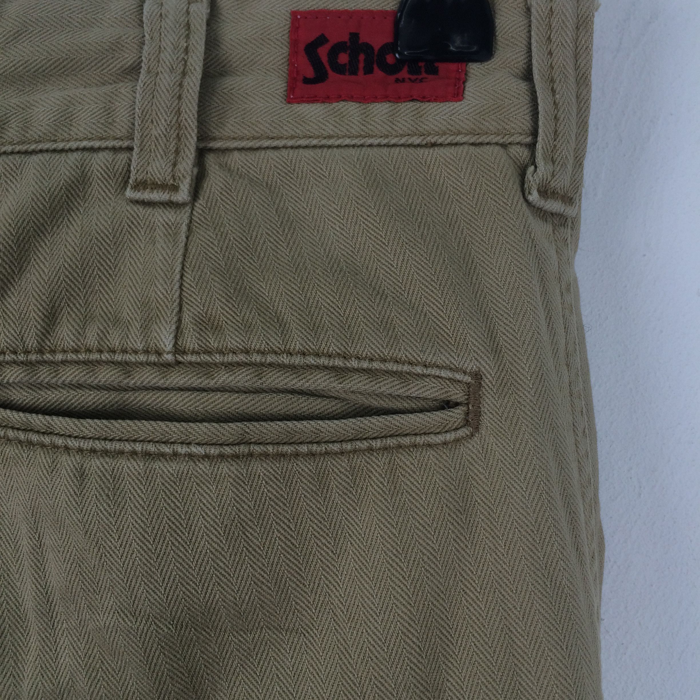 Schott X182 VTG SCHOTT BROS COMBAT TROUSERS HERRINGBONE TWILL Size US 30 / EU 46 - 4 Thumbnail