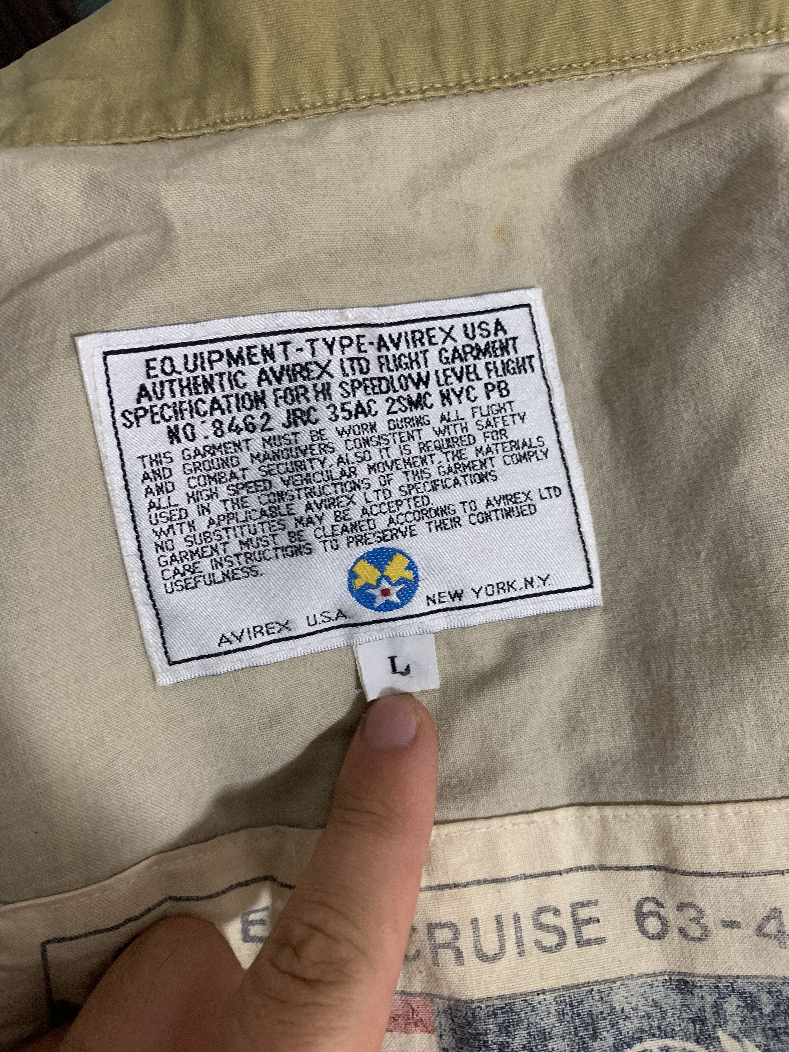 Parajumpers Avirex Far East Cruise Jacket G1 Flight Pilot Cockpit Size L Size US L / EU 52-54 / 3 - 20 Thumbnail