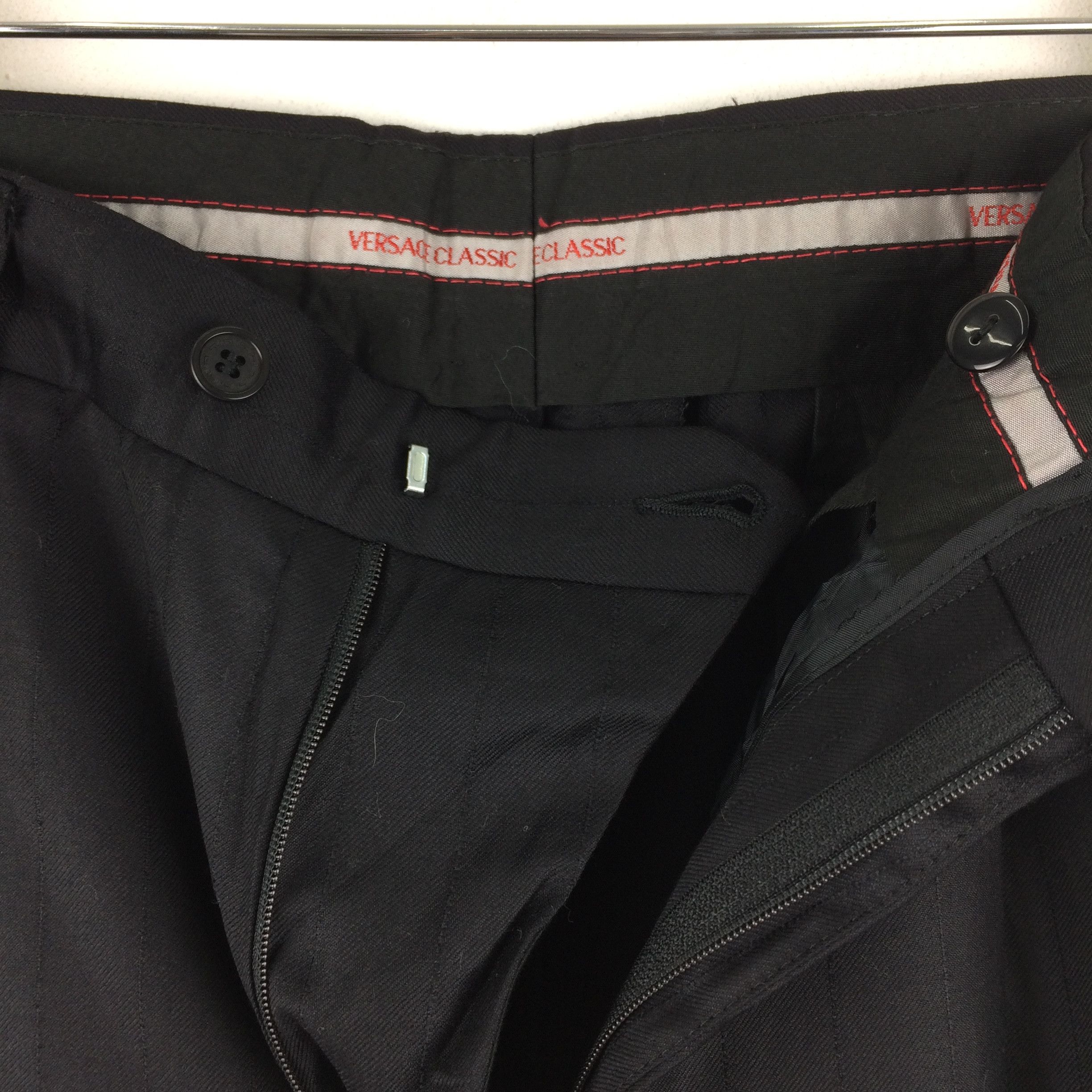 Versace × Vintage X200 VERSACE CLASSIC 90s STRIPED CASUAL PANTS Size US 34 / EU 50 - 2 Thumbnail