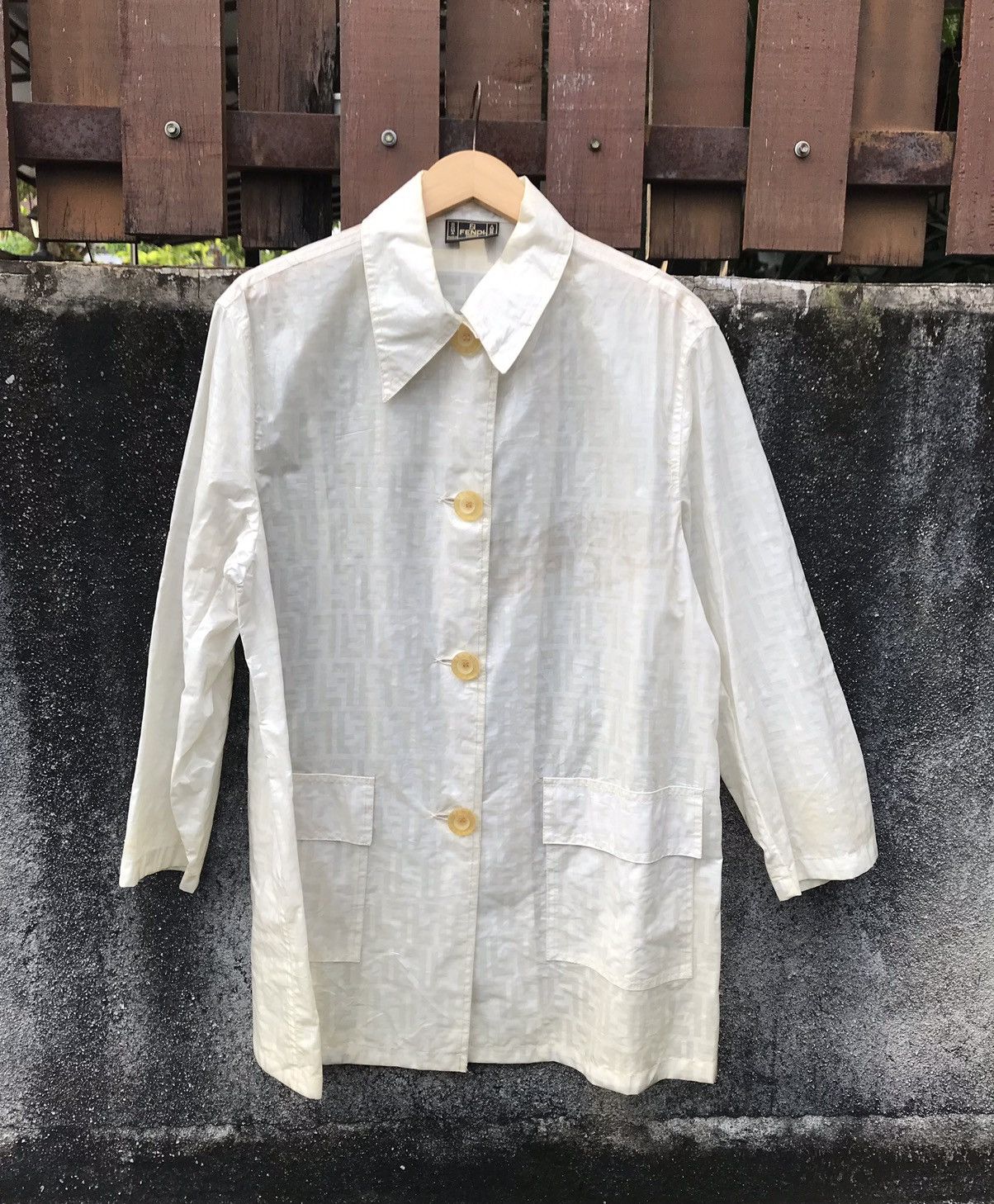 Fendi Fendi Zucca Monogram Raincoat Transparent Jacket Size US M / EU 48-50 / 2 - 17 Thumbnail