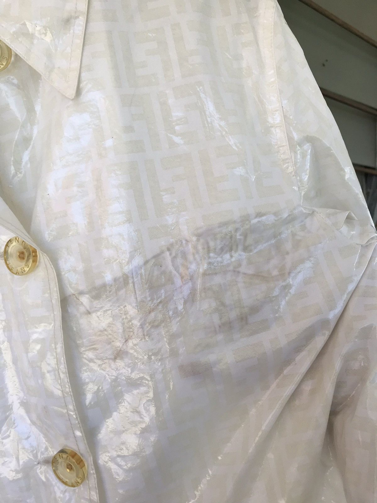 Fendi Fendi Zucca Monogram Raincoat Transparent Jacket Size US M / EU 48-50 / 2 - 11 Thumbnail