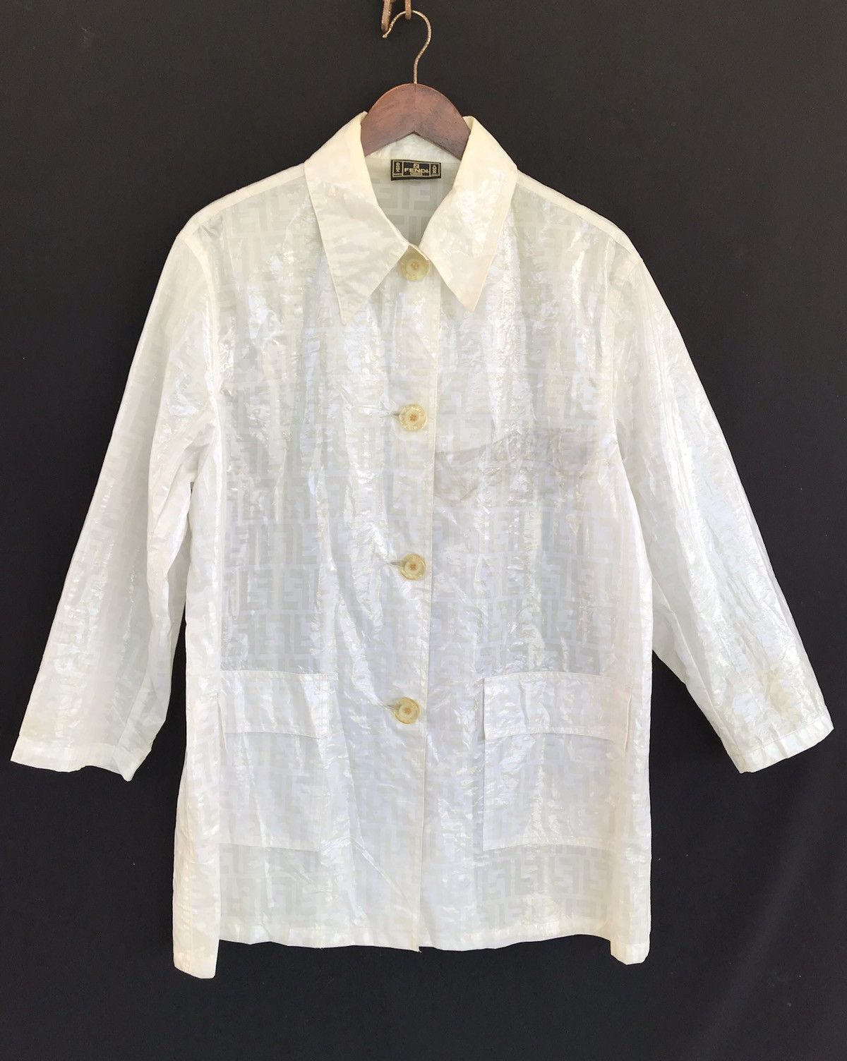 Fendi Fendi Zucca Monogram Raincoat Transparent Jacket Size US M / EU 48-50 / 2 - 1 Thumbnail
