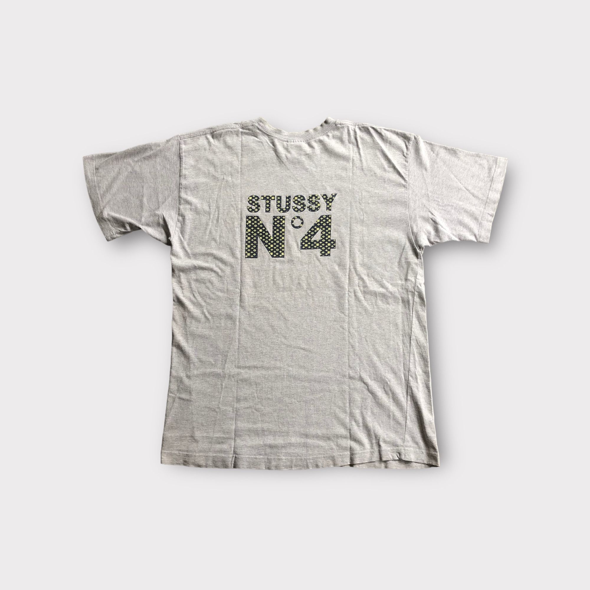 Stussy No 4 Monogram X LV 90s USA T-Shirt