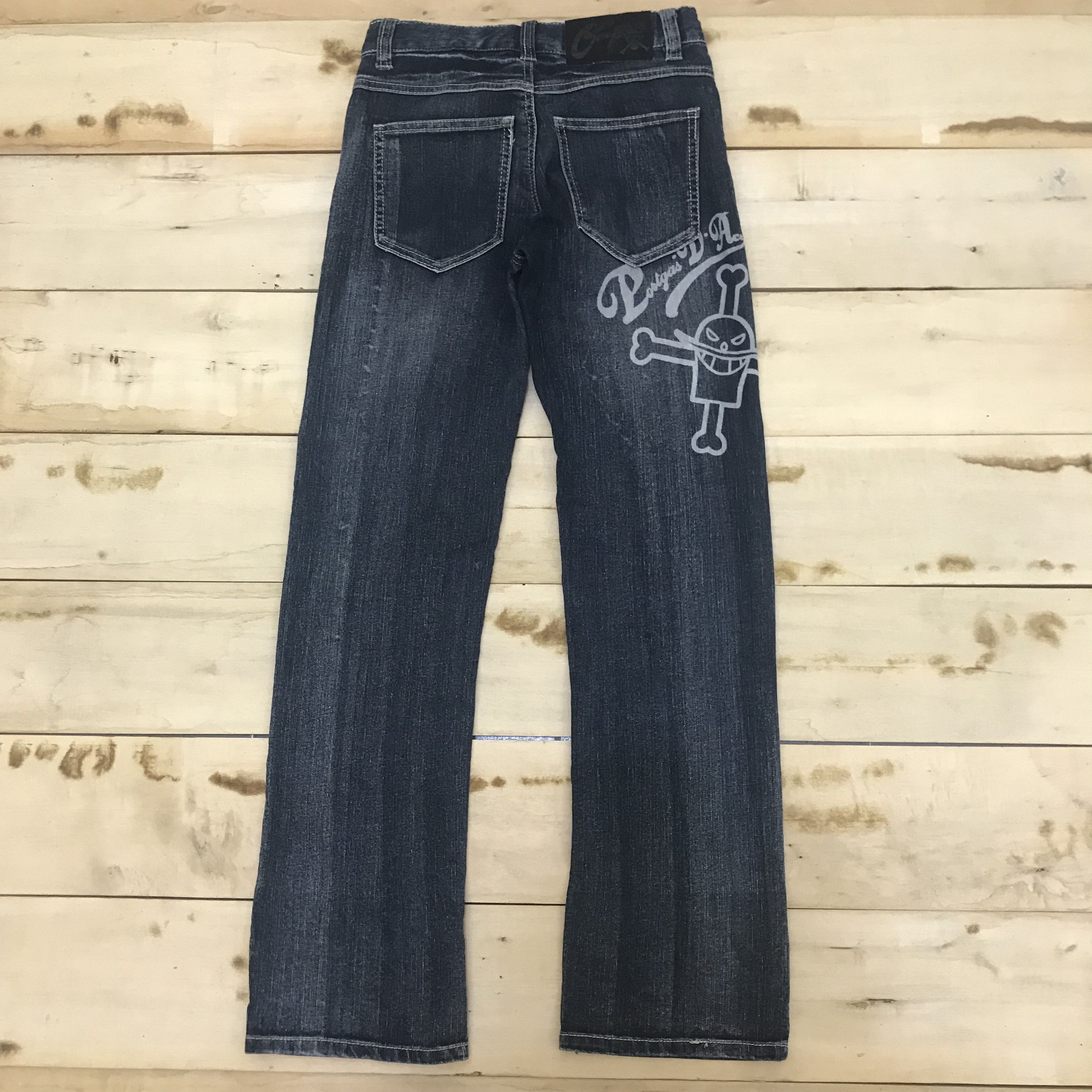 Japanese Brand × One Piece X229 RARE! PORTGAS D ACE WHITE BEARD PIRATES JEANS Size US 28 / EU 44 - 4 Thumbnail