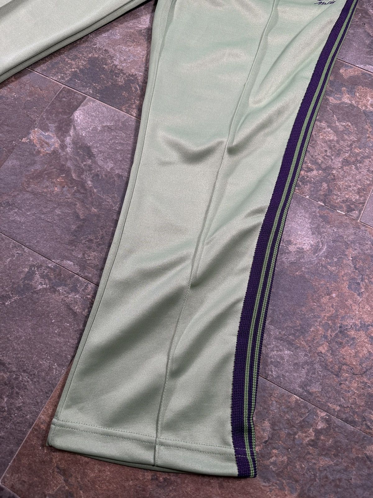 Needles Needles AWGE Track Pants Green/Purple Size Small | Grailed