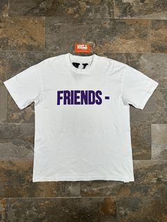 Vlone Vlone Friends White Purple Tee | Grailed