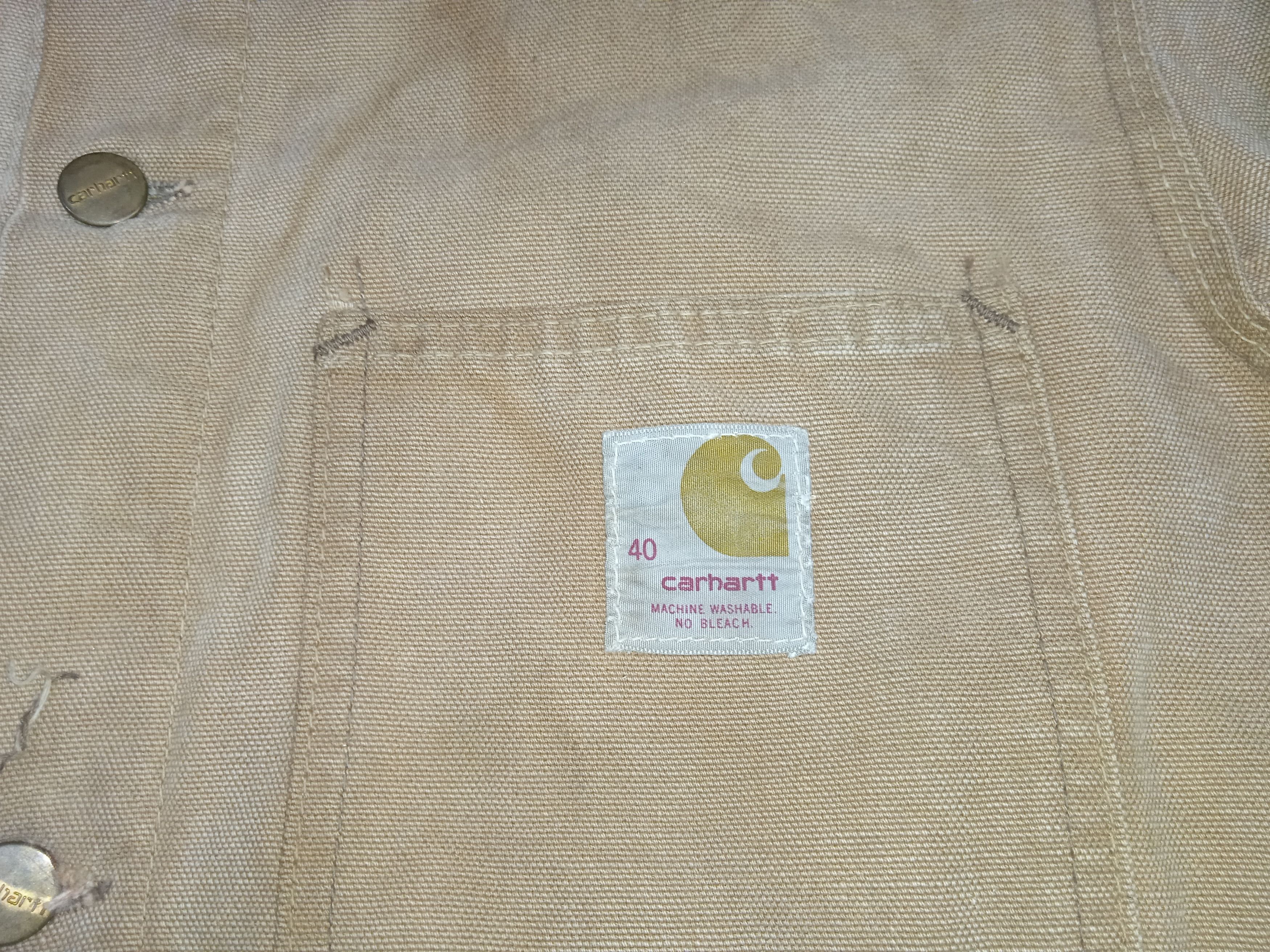 Carhartt Vintage 70s Carhartt Duck Chore Jacket Barn fit Size US L / EU 52-54 / 3 - 3 Thumbnail