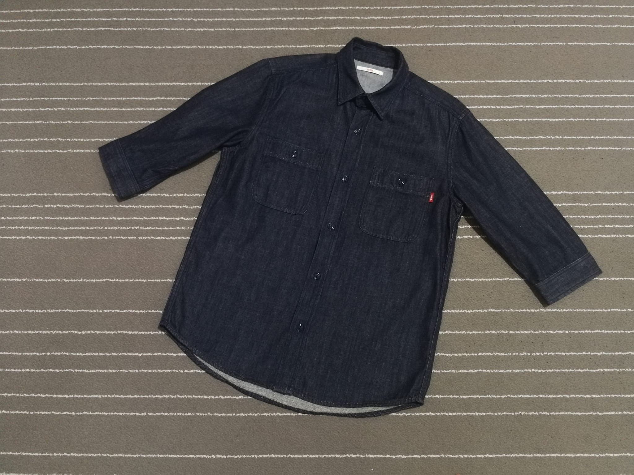 EDWIN denim chambray L