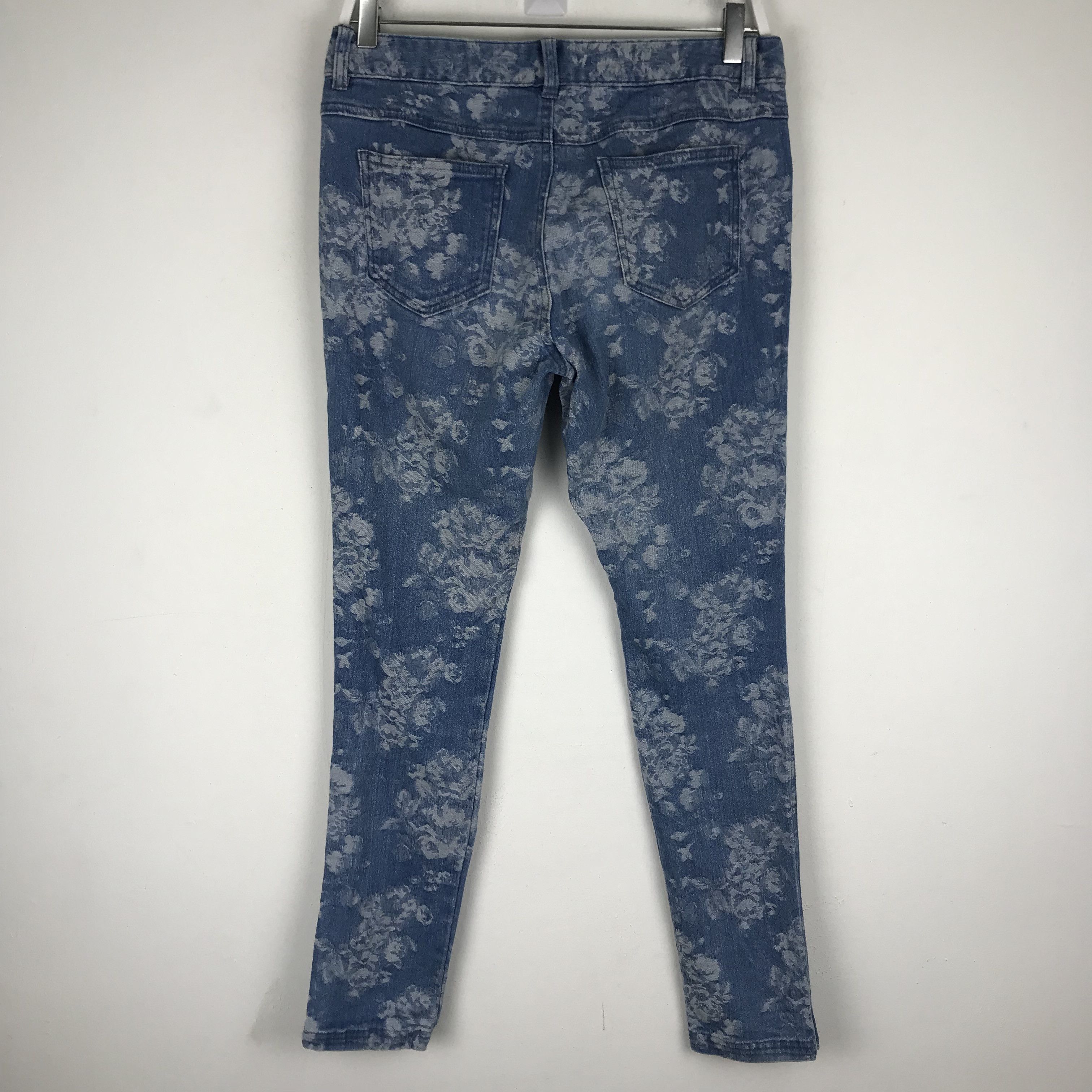 Japanese Brand × Junko Shimada X238 japan junko shimada rose full print skinny jeans Size 31" - 2 Thumbnail