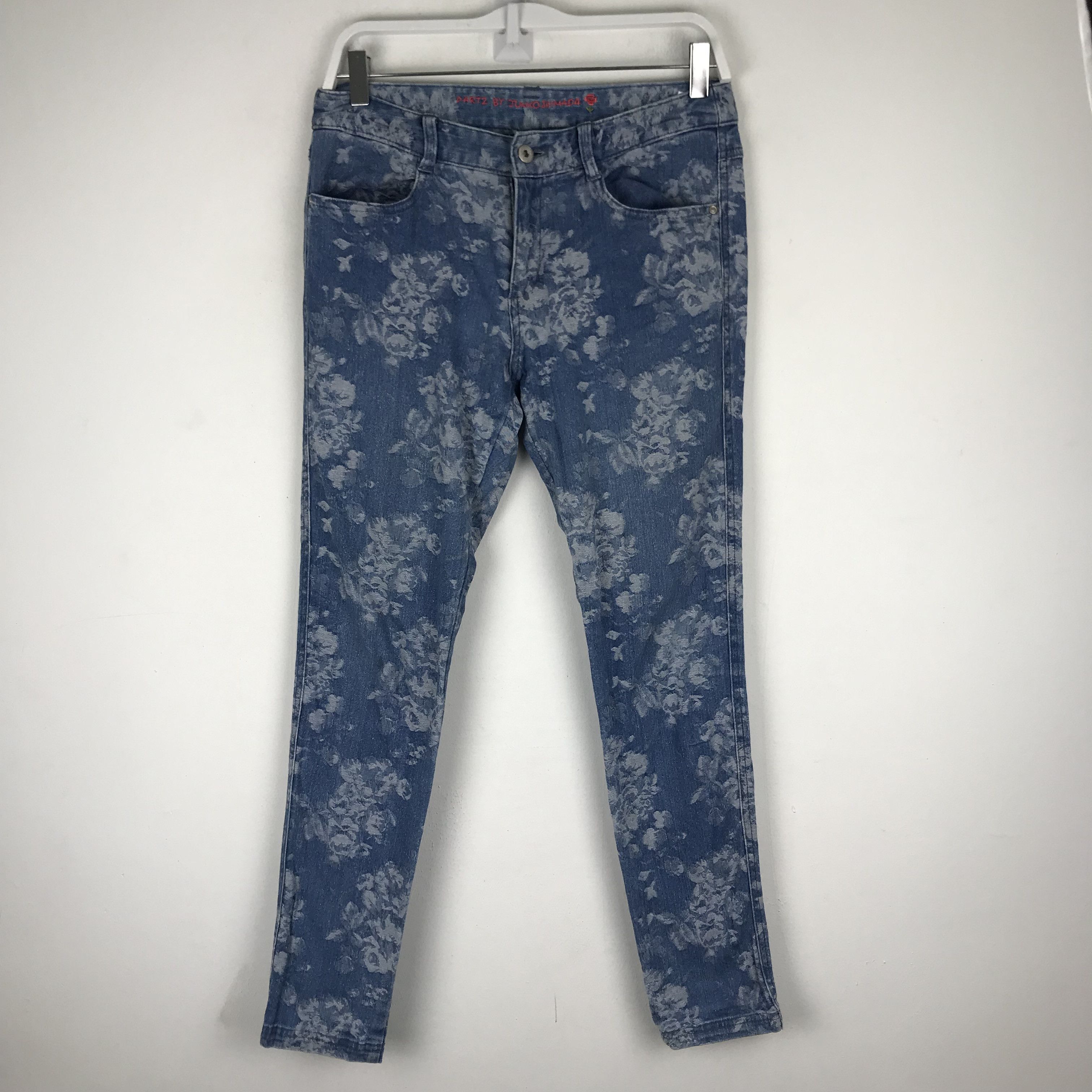 Japanese Brand × Junko Shimada X238 japan junko shimada rose full print skinny jeans Size 31" - 1 Thumbnail