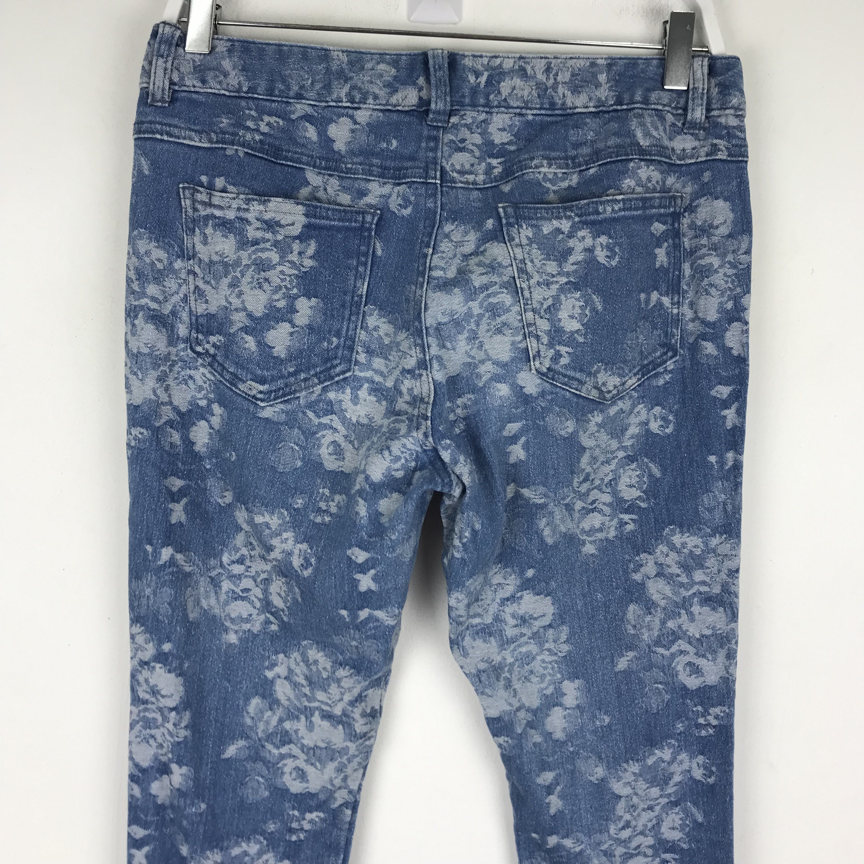 Japanese Brand × Junko Shimada X238 japan junko shimada rose full print skinny jeans Size 31" - 3 Thumbnail