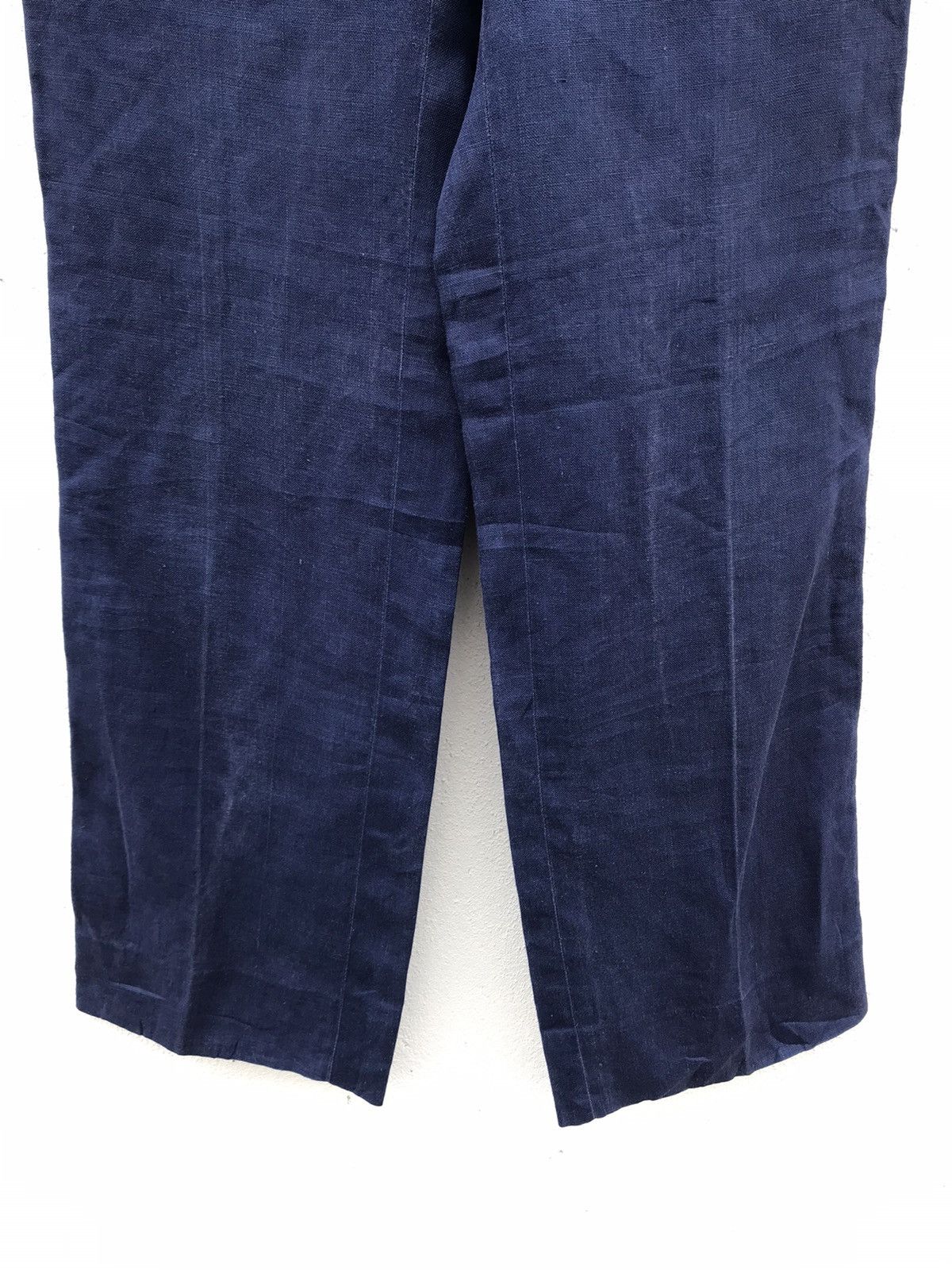 Hanae Mori Made In Japan Hanae Mori Paris Faded Linen Trousers Size US 28 / EU 44 - 4 Thumbnail