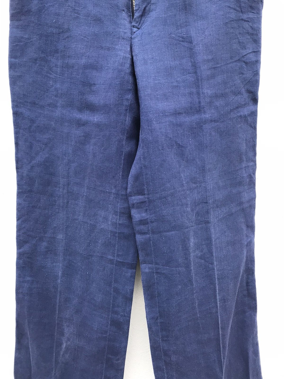 Hanae Mori Made In Japan Hanae Mori Paris Faded Linen Trousers Size US 28 / EU 44 - 3 Thumbnail