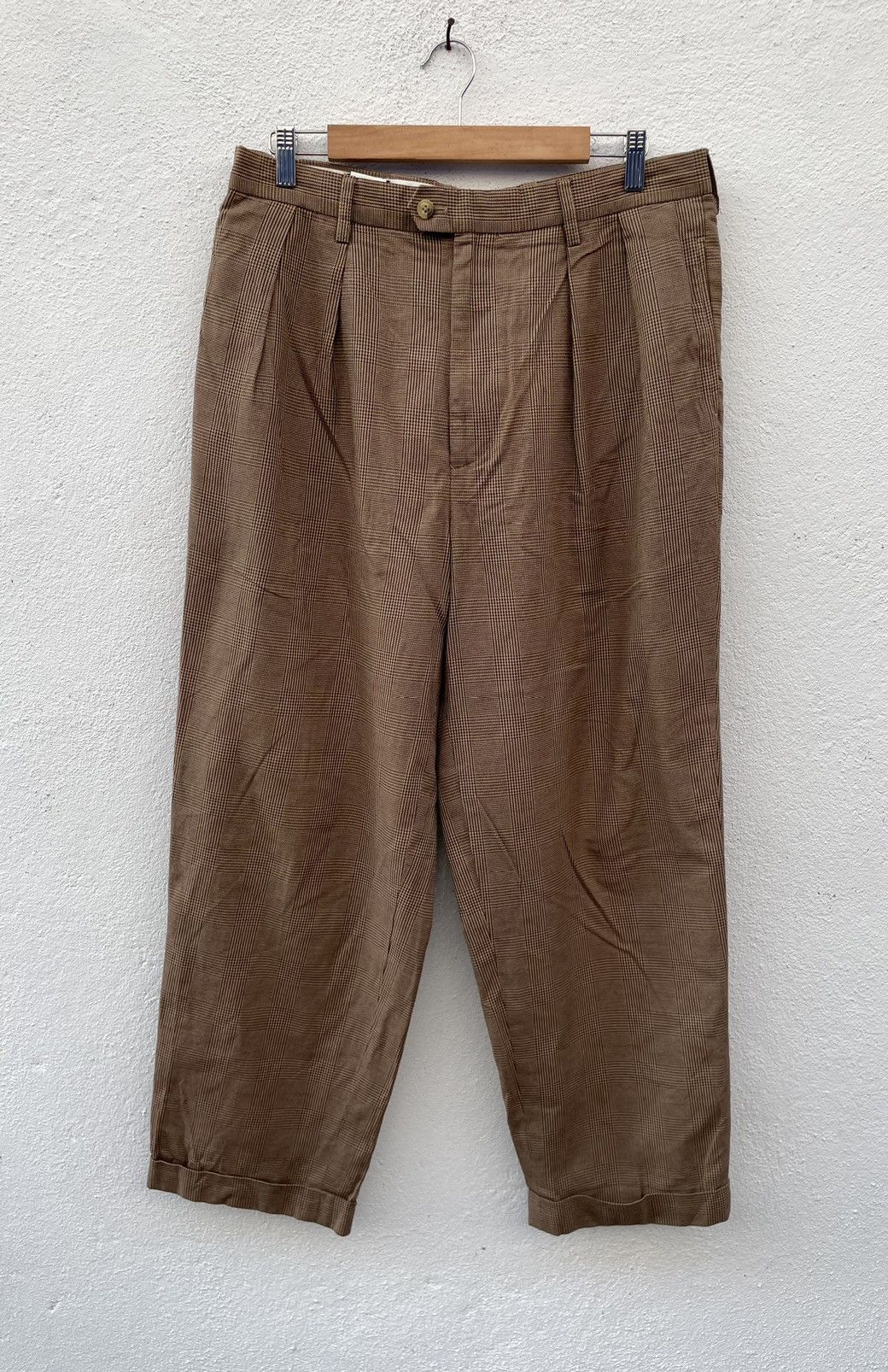 Tommy Hilfiger Vintage Tommy Hilfiger Plaid Baggy Pants Size US 33 - 1 Thumbnail