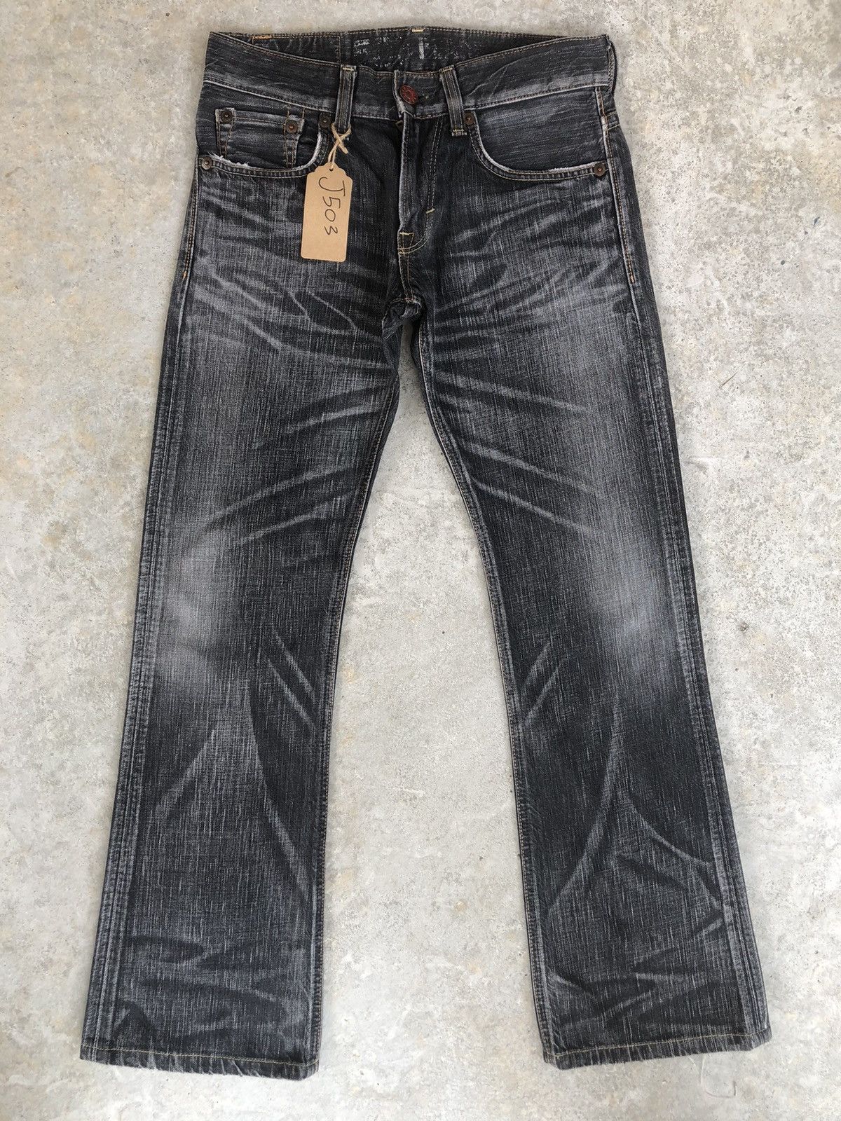 Edwin 503 Flared Jeans Distressed Jeans