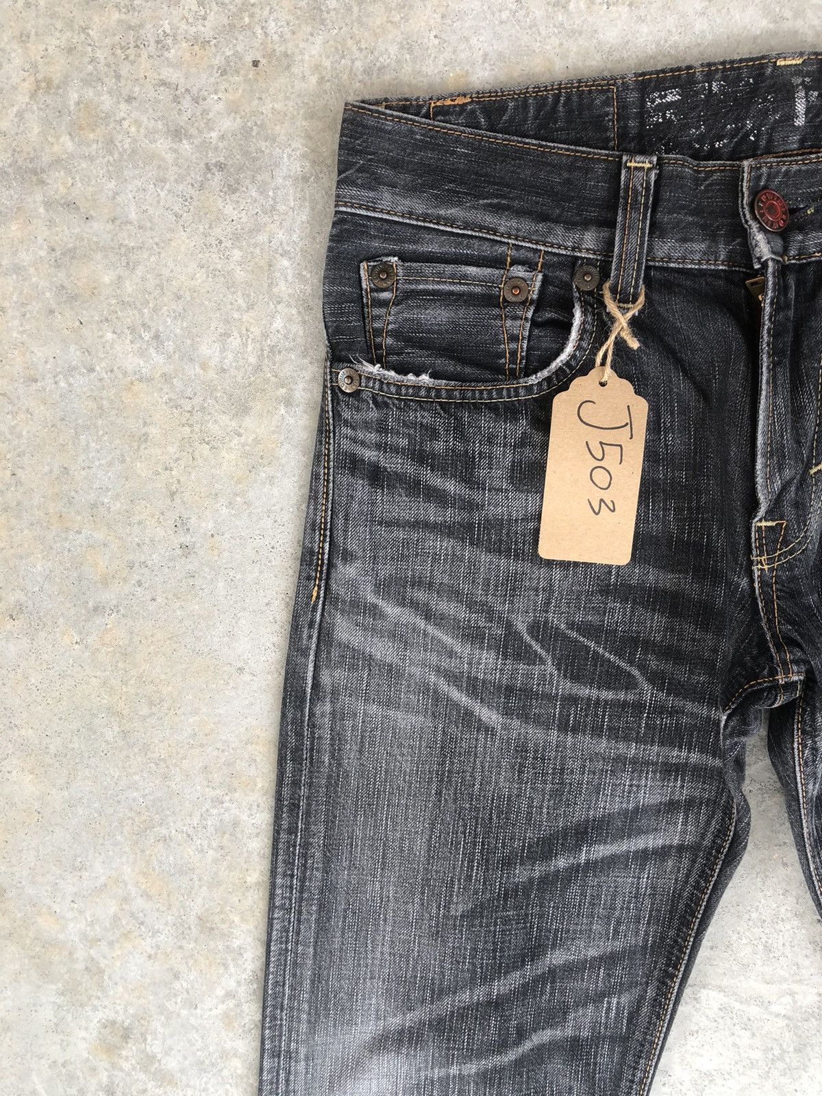 If Six Was Nine Edwin 503 Flared Jeans Distressed Jeans Size US 31 - 5 Thumbnail
