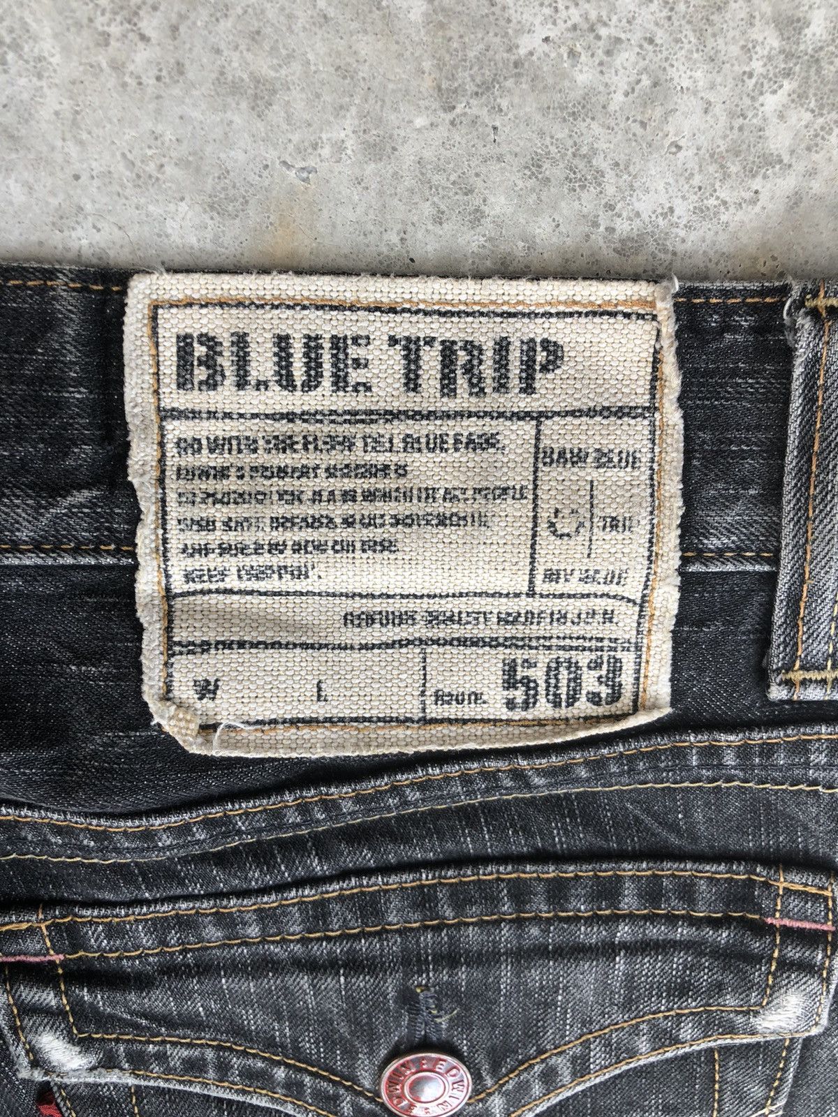 If Six Was Nine Edwin 503 Flared Jeans Distressed Jeans Size US 31 - 14 Thumbnail