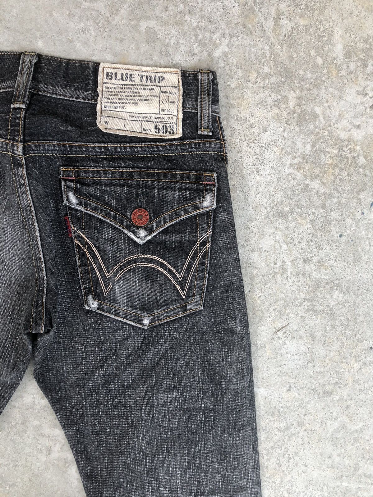 If Six Was Nine Edwin 503 Flared Jeans Distressed Jeans Size US 31 - 11 Thumbnail