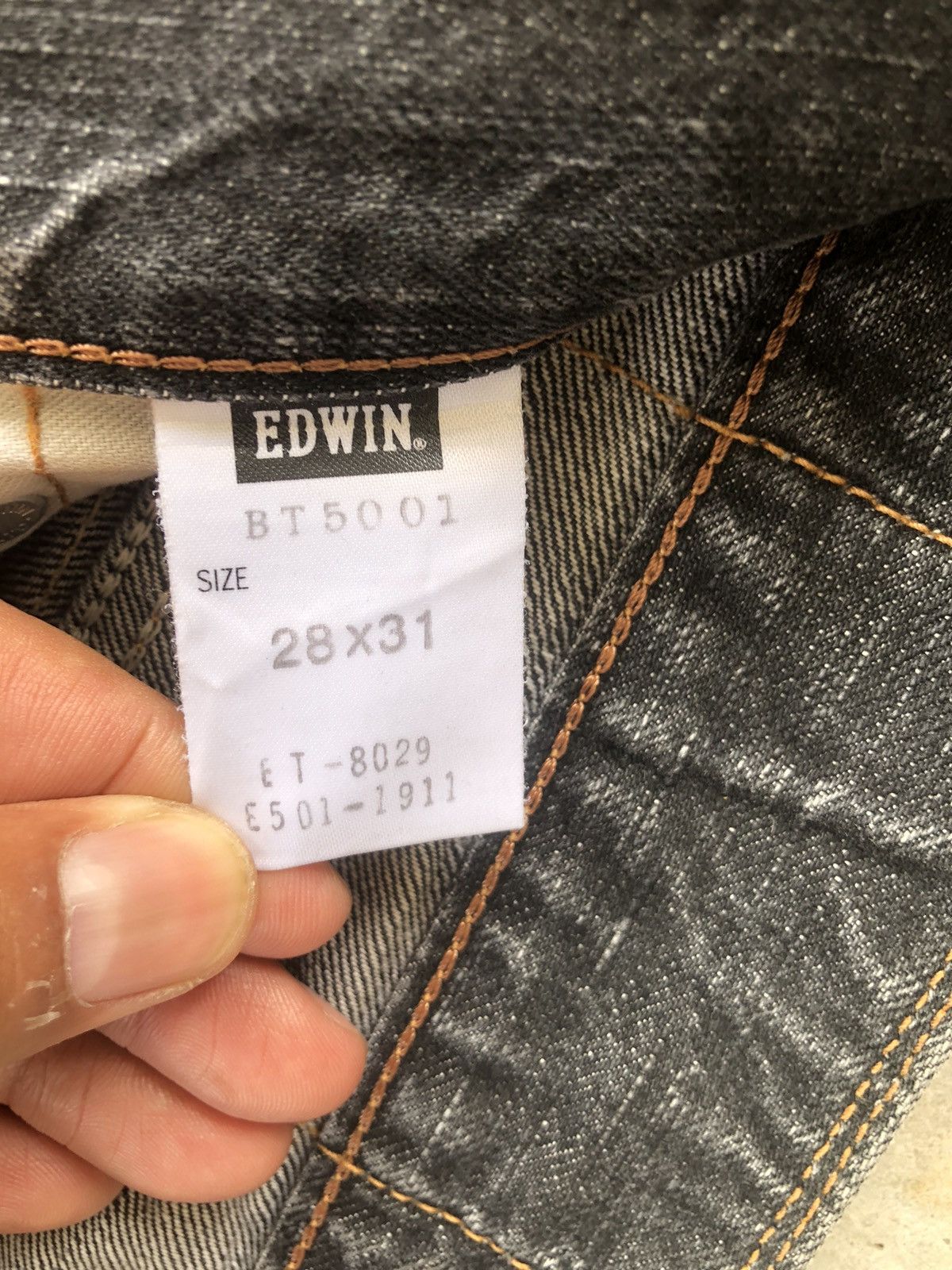 If Six Was Nine Edwin 503 Flared Jeans Distressed Jeans Size US 31 - 15 Thumbnail