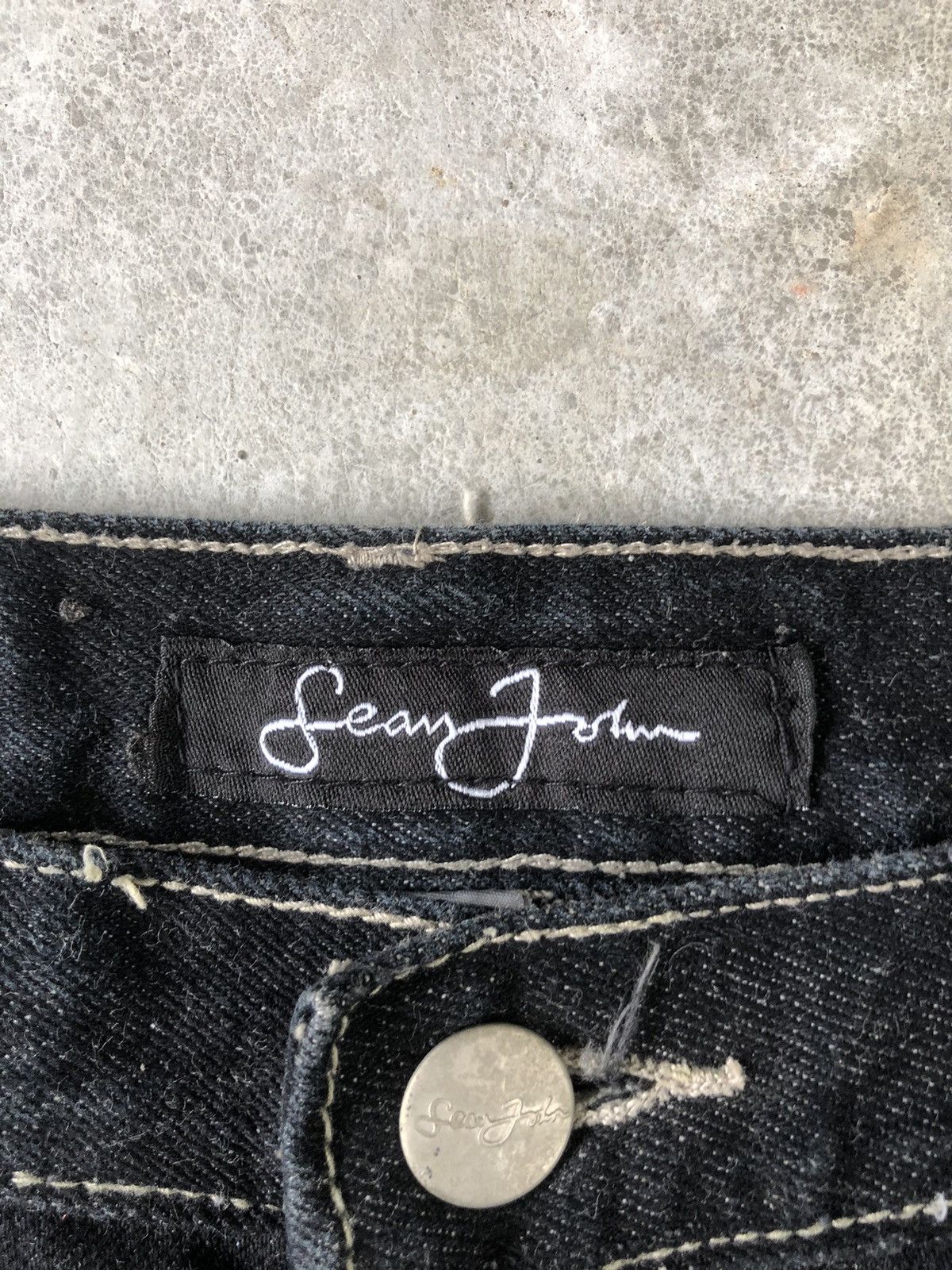 Sean John Sean John Embroidered Jeans Baggy Jeans Hip Hop Size US 31 - 13 Thumbnail