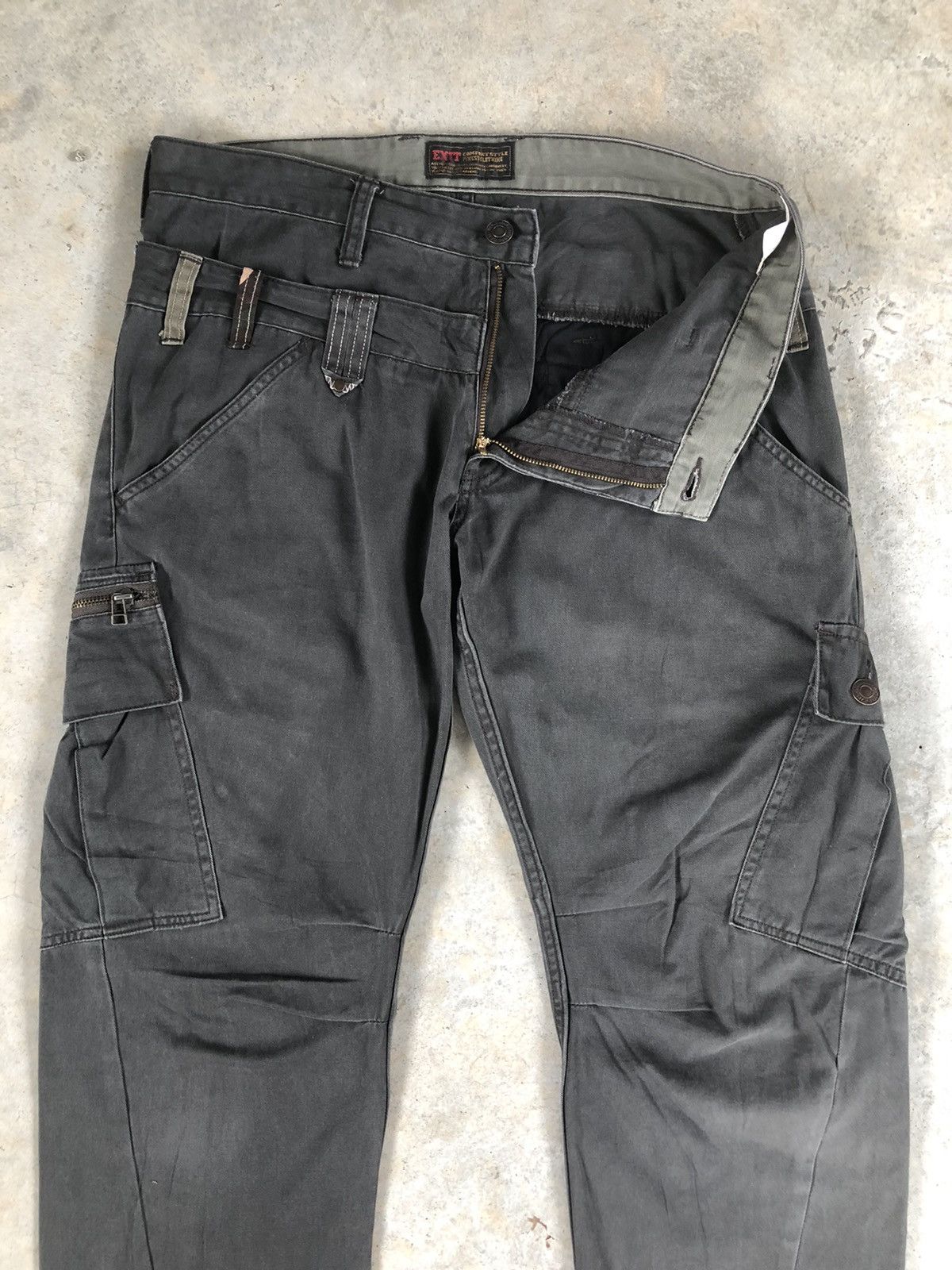 Japanese Brand exit double waist cargo pants tactical pocket Size US 34 / EU 50 - 3 Thumbnail