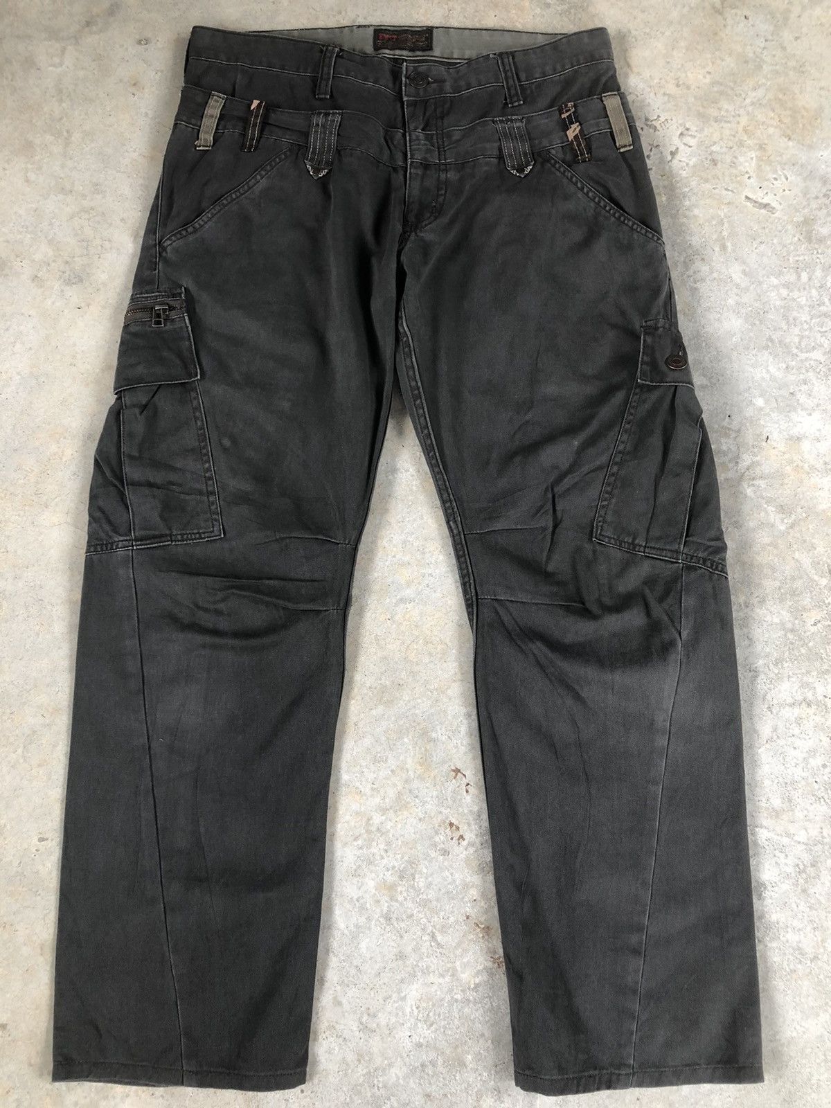 Japanese Brand exit double waist cargo pants tactical pocket Size US 34 / EU 50 - 1 Thumbnail