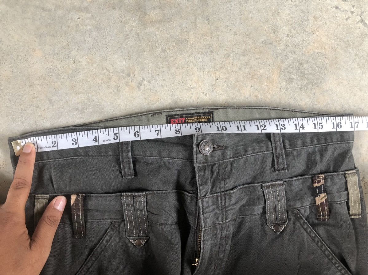 Japanese Brand exit double waist cargo pants tactical pocket Size US 34 / EU 50 - 16 Thumbnail