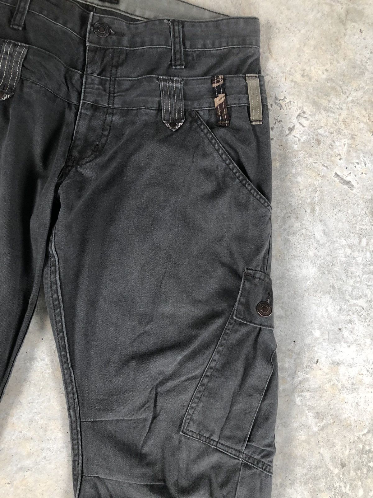 Japanese Brand exit double waist cargo pants tactical pocket Size US 34 / EU 50 - 5 Thumbnail