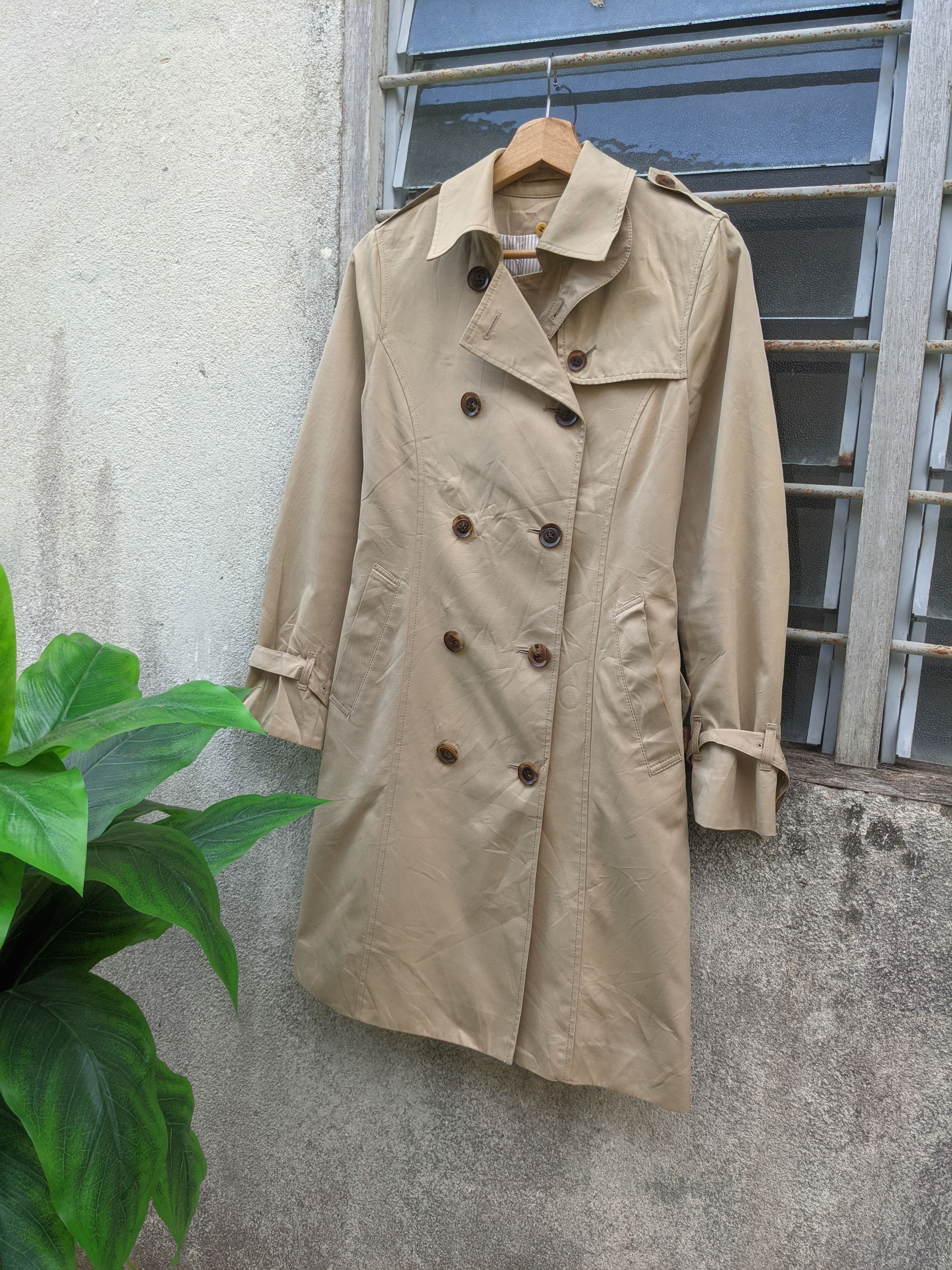 image of Adam Et Rope Trench Coat in Khaki, Women's (Size Small)