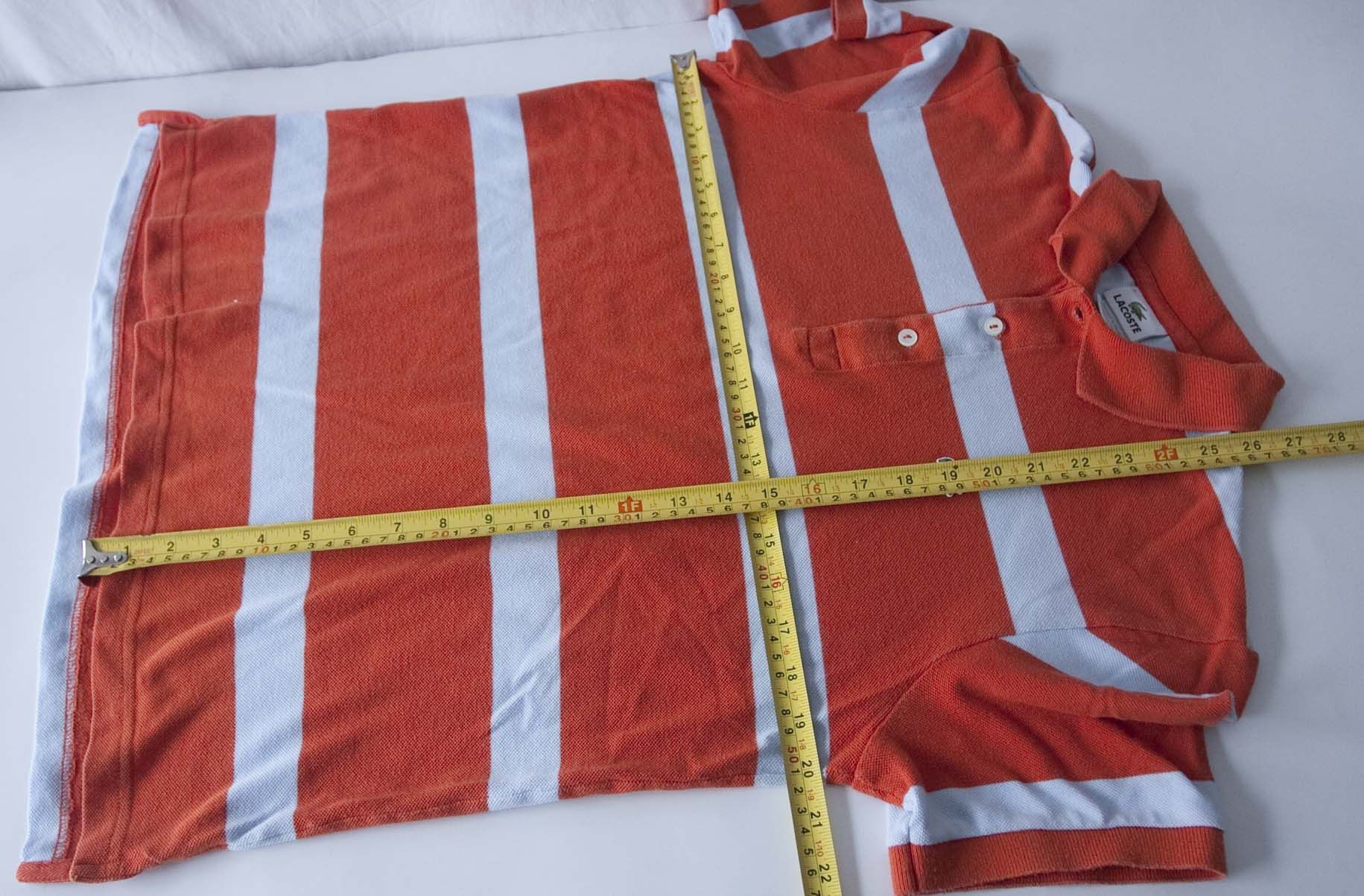 Lacoste Lacoste Polo Orange / White Size 5/ M/L Size US M / EU 48-50 / 2 - 4 Thumbnail