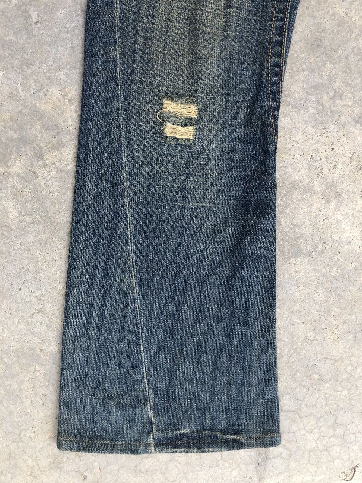 If Six Was Nine Japanese Purple&Yellow Flared Jeans Distressed Jeans Size US 30 / EU 46 - 6 Thumbnail