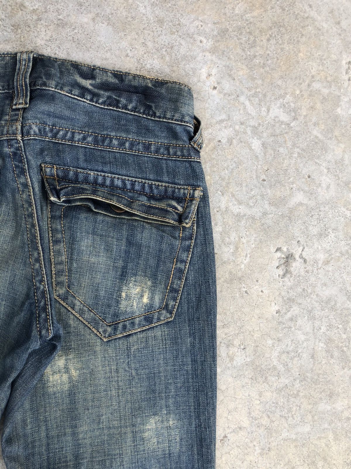 If Six Was Nine Japanese Purple&Yellow Flared Jeans Distressed Jeans Size US 30 / EU 46 - 10 Thumbnail