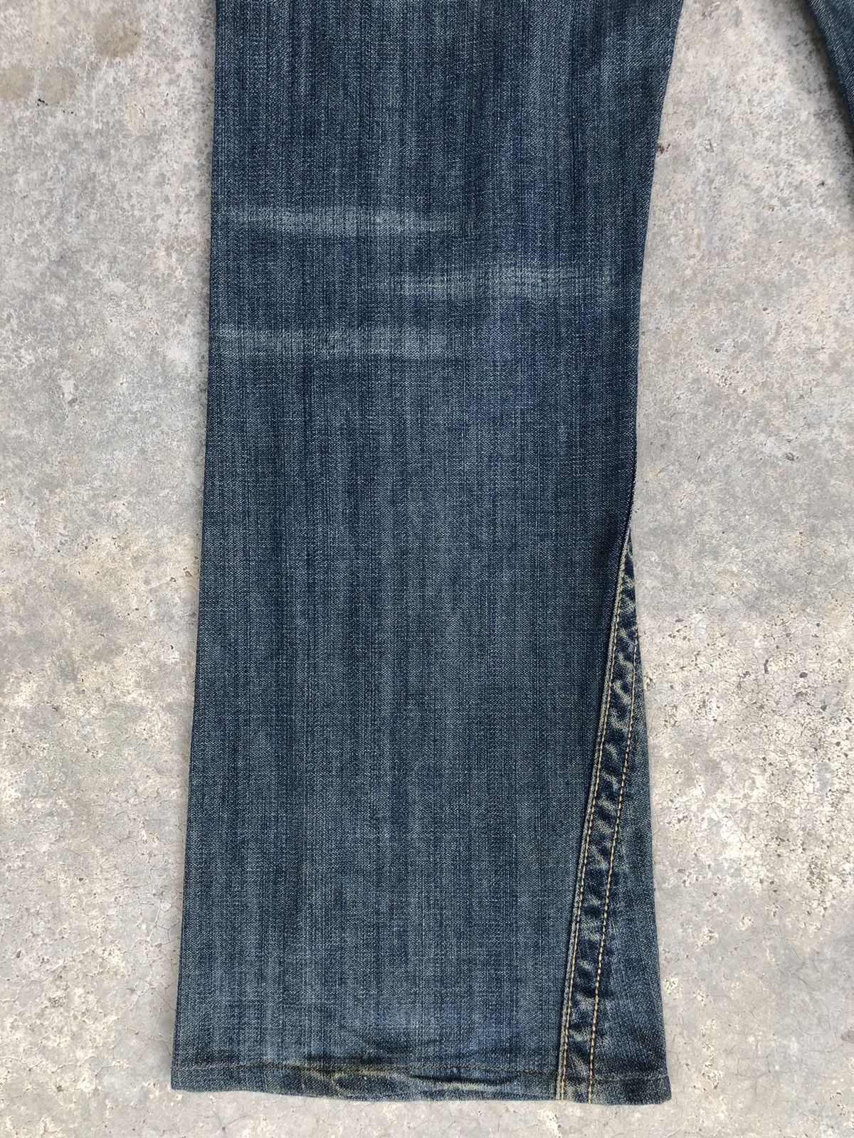 If Six Was Nine Japanese Purple&Yellow Flared Jeans Distressed Jeans Size US 30 / EU 46 - 11 Thumbnail