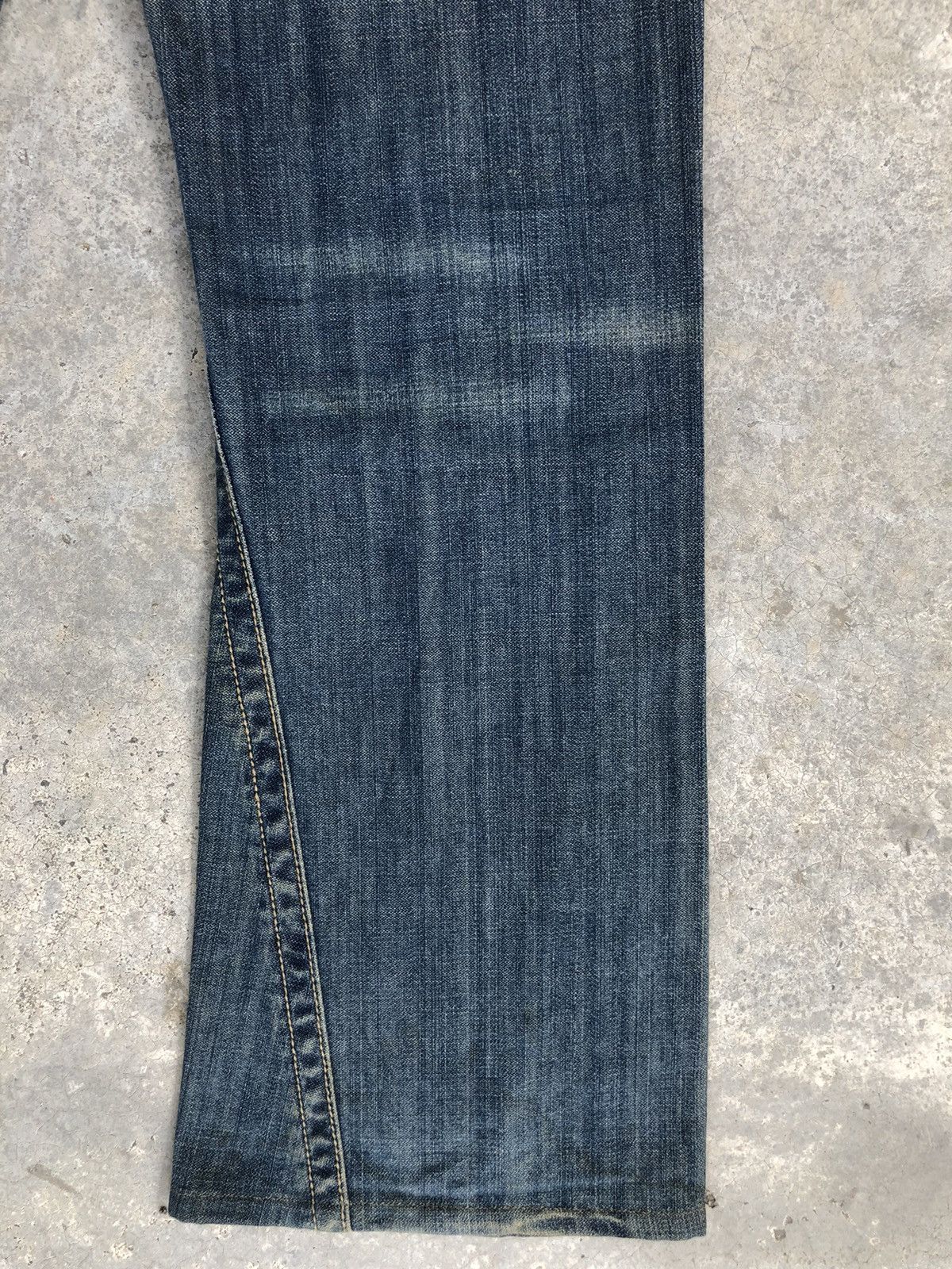 If Six Was Nine Japanese Purple&Yellow Flared Jeans Distressed Jeans Size US 30 / EU 46 - 13 Thumbnail