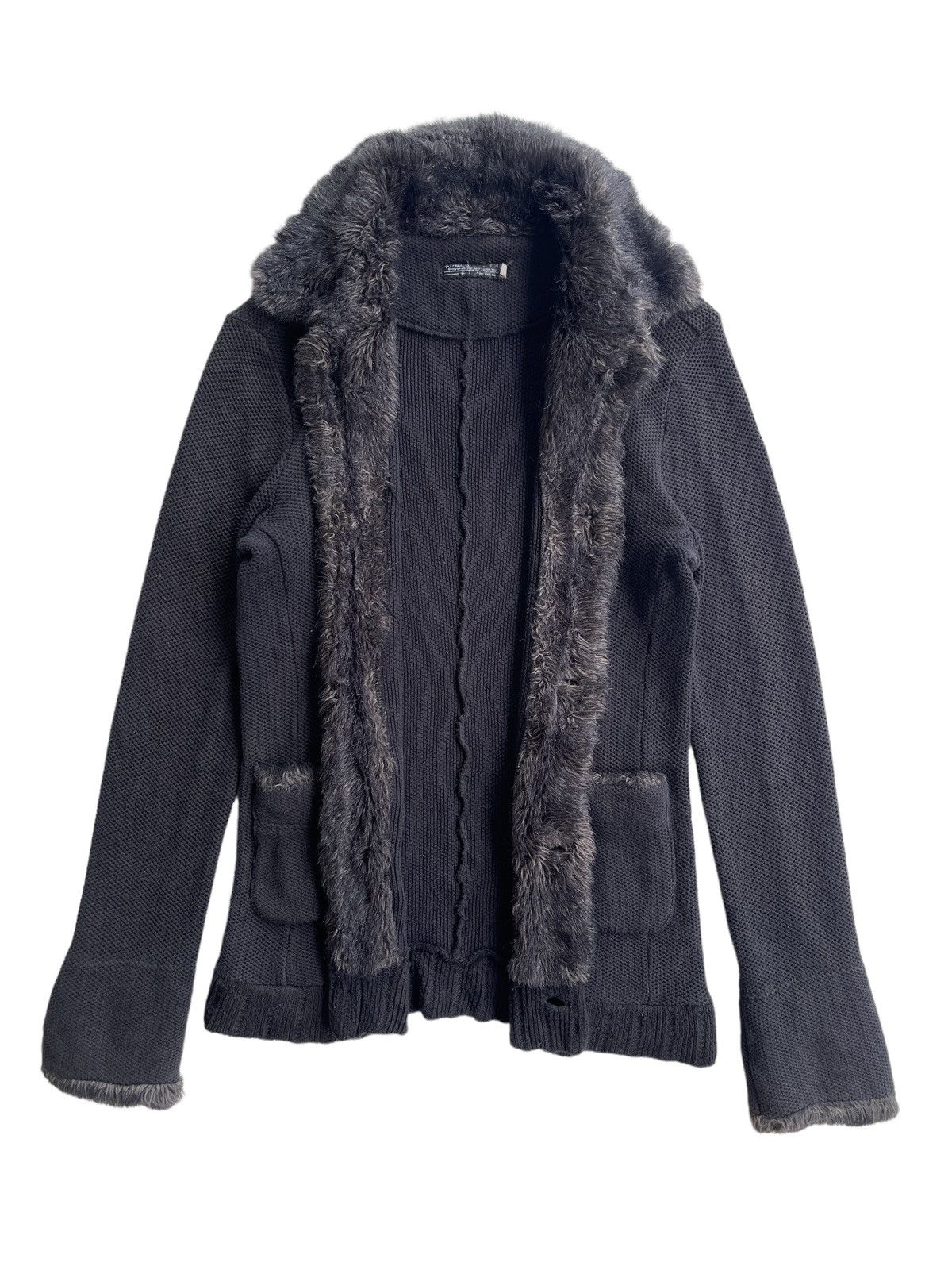L7 Real Hip L7 Real Hip Faux Fur Knitted Jacket Size S / US 4 / IT 40 - 1 Thumbnail