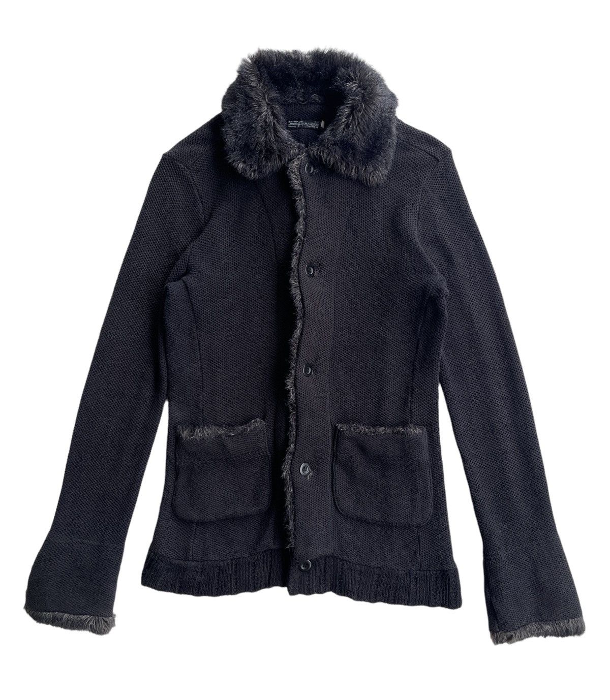 L7 Real Hip L7 Real Hip Faux Fur Knitted Jacket Size S / US 4 / IT 40 - 3 Thumbnail