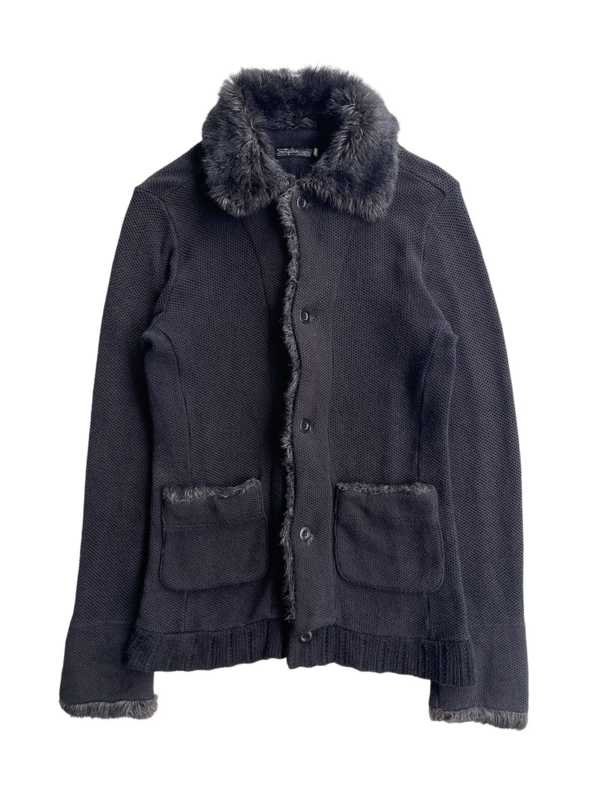 L7 Real Hip L7 Real Hip Faux Fur Knitted Jacket Size S / US 4 / IT 40 - 2 Thumbnail