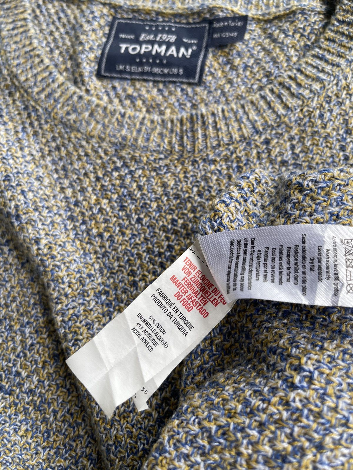 Topman Topman Jumper Knitted Size US S / EU 44-46 / 1 - 5 Thumbnail