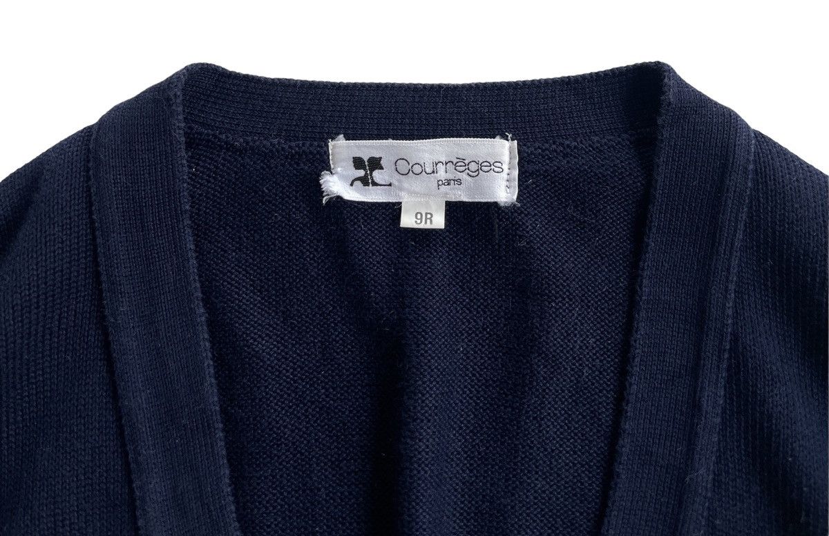 Courreges Courreges Luxury Knitted Cardigan Size L / US 10 / IT 46 - 4 Thumbnail