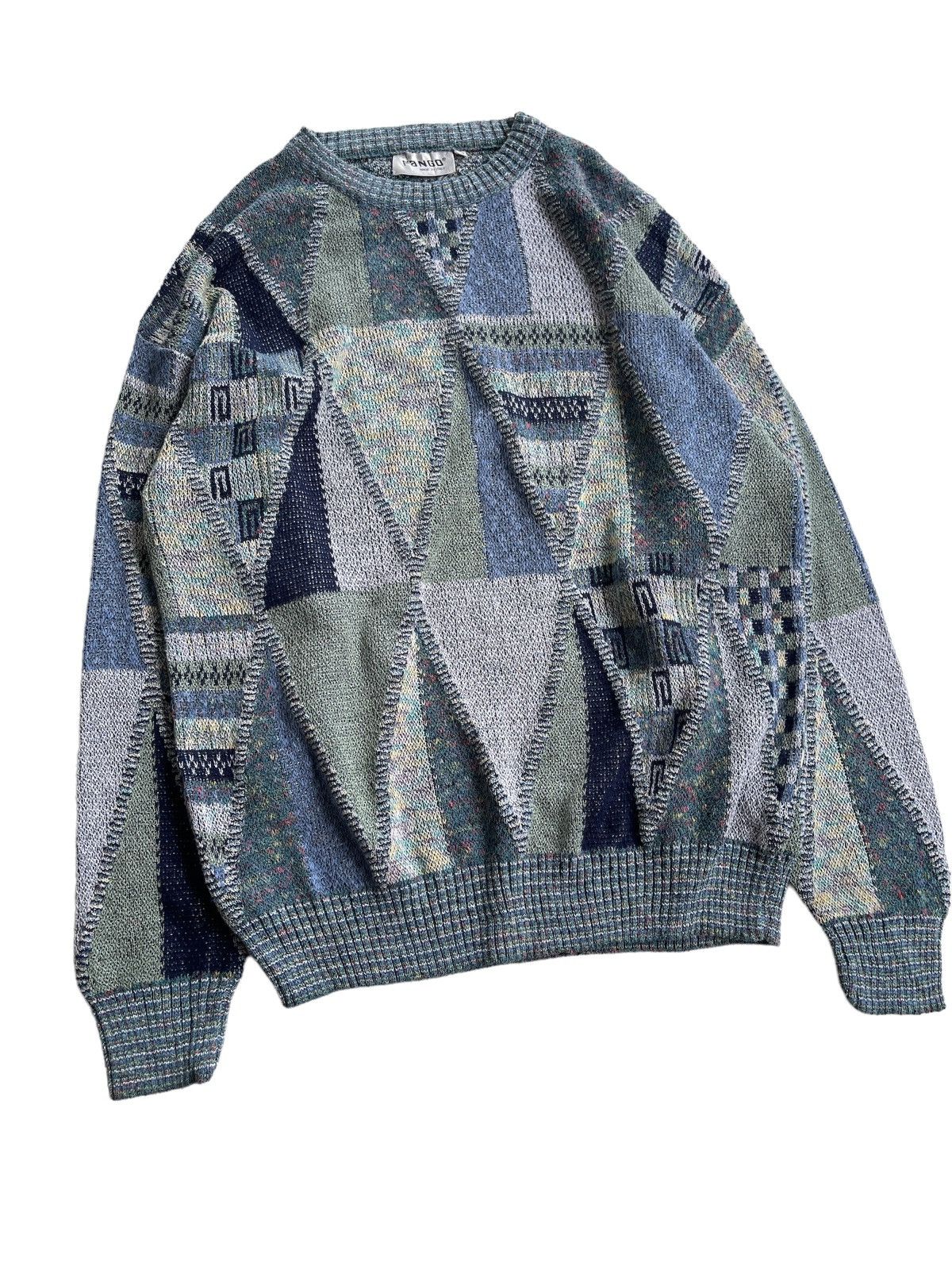 Vintage Vintage Geometric Jumper Knitwear Size US M / EU 48-50 / 2 - 5 Thumbnail