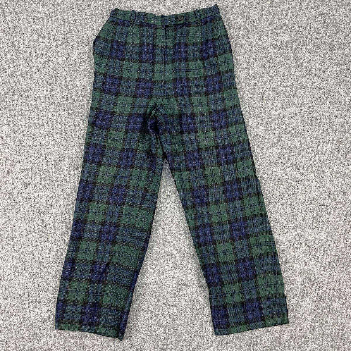 Burberry × Vintage Vintage Burberry's Checker Plaid Wool Pants Size US 26 / EU 42 - 1 Thumbnail