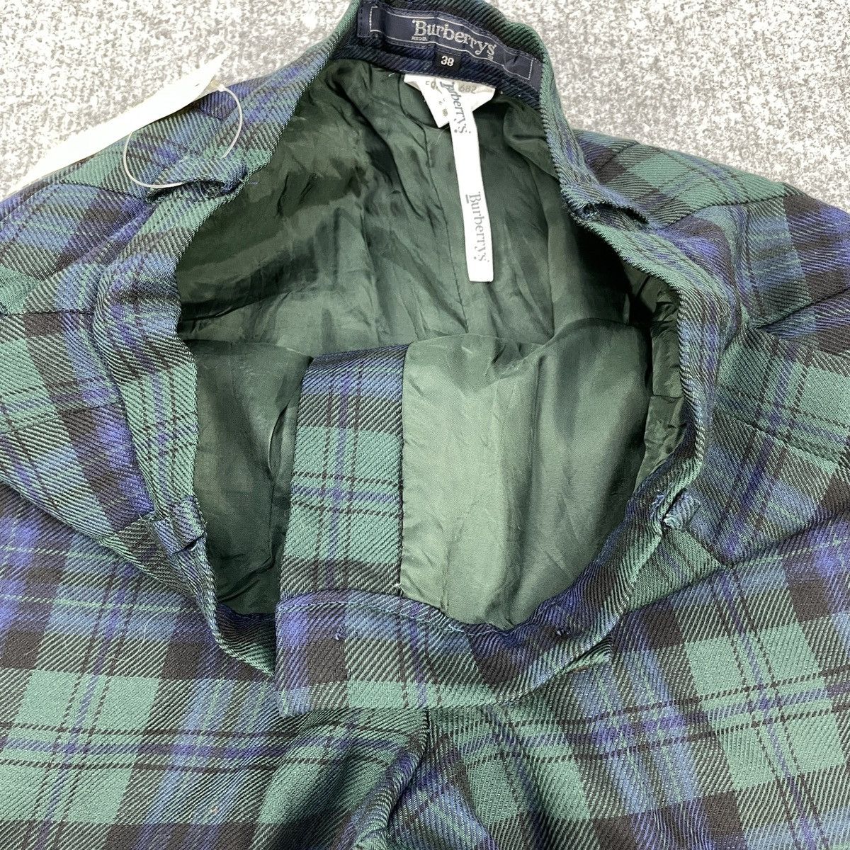 Burberry × Vintage Vintage Burberry's Checker Plaid Wool Pants Size US 26 / EU 42 - 8 Thumbnail