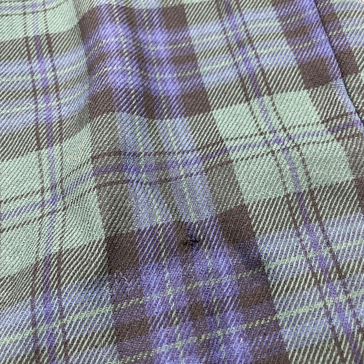 Burberry × Vintage Vintage Burberry's Checker Plaid Wool Pants Size US 26 / EU 42 - 9 Thumbnail