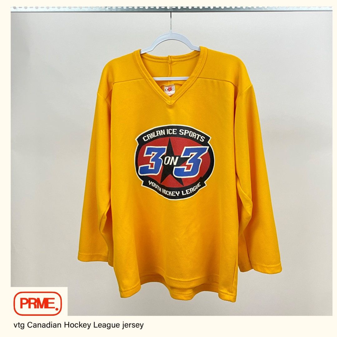NHL × Vintage vintage 90s ICE HOCKEY Canada Youth League spellout jersey Size US M / EU 48-50 / 2 - 2 Thumbnail
