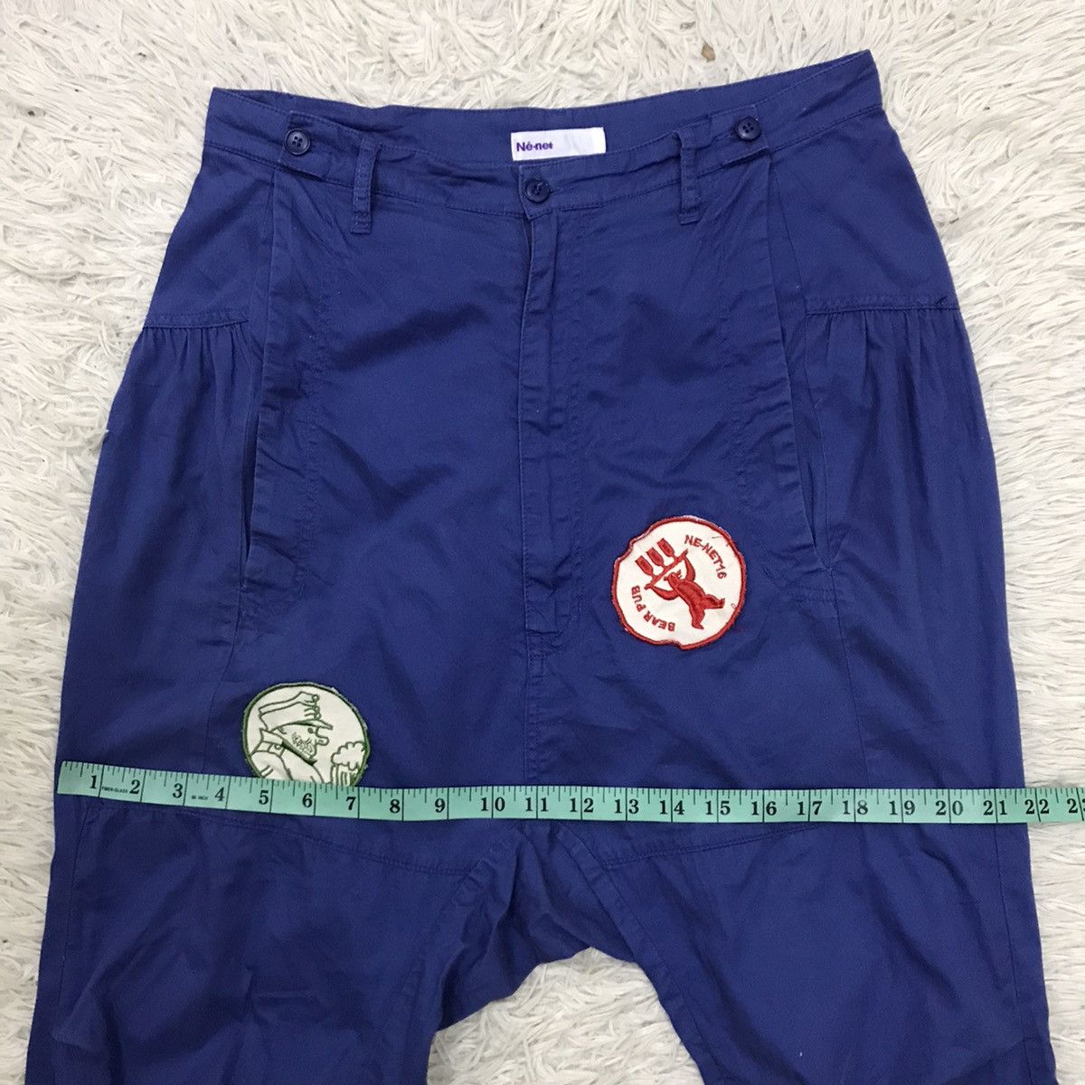Ne-Net Vintage Ne-net baggy cotton pants buckle back Size US 30 / EU 46 - 17 Thumbnail