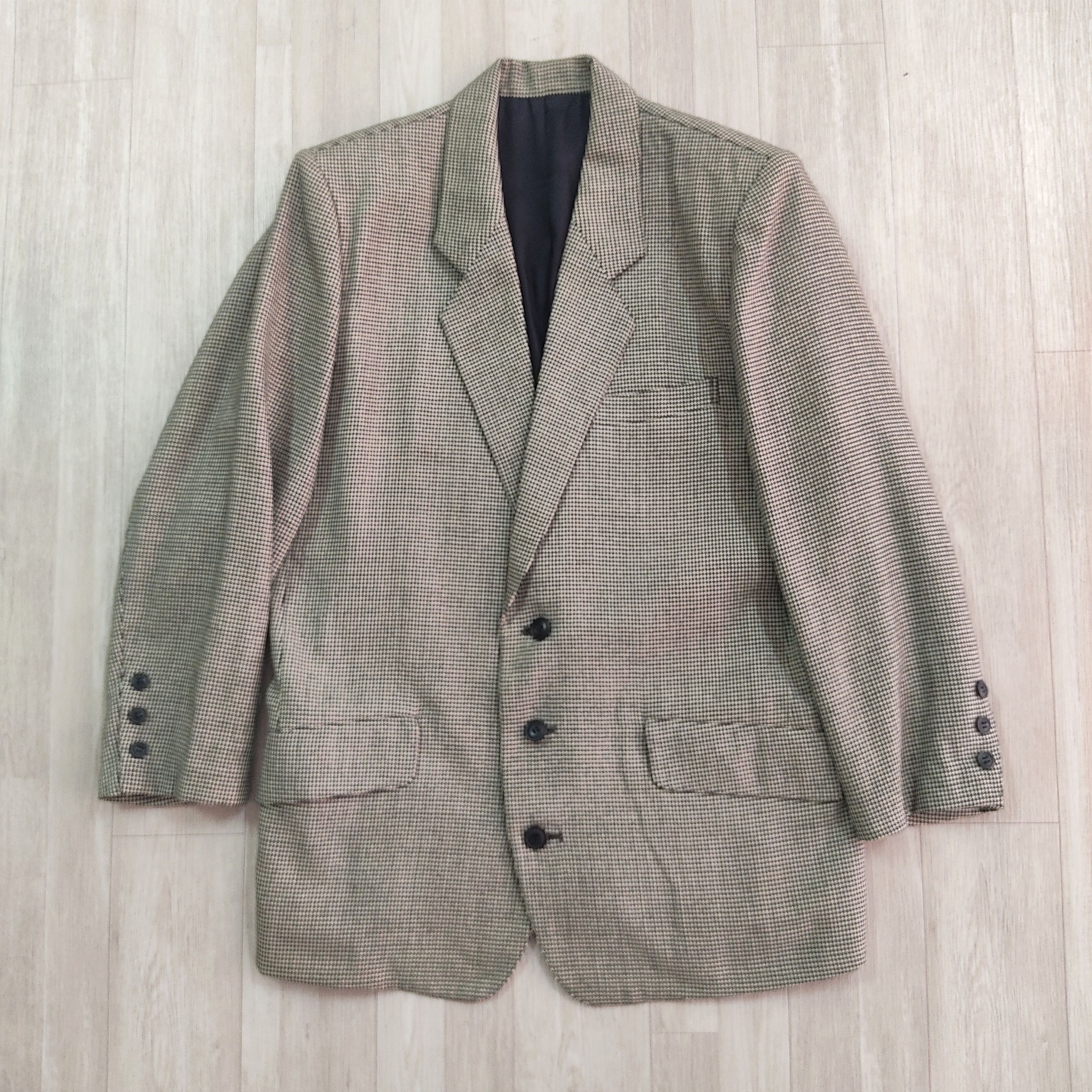 Issey Miyake Vtg 80s ISSEY MIYAKE Plaid Tartan Blazer Coat Jacket Size US M / EU 48-50 / 2 - 3 Thumbnail